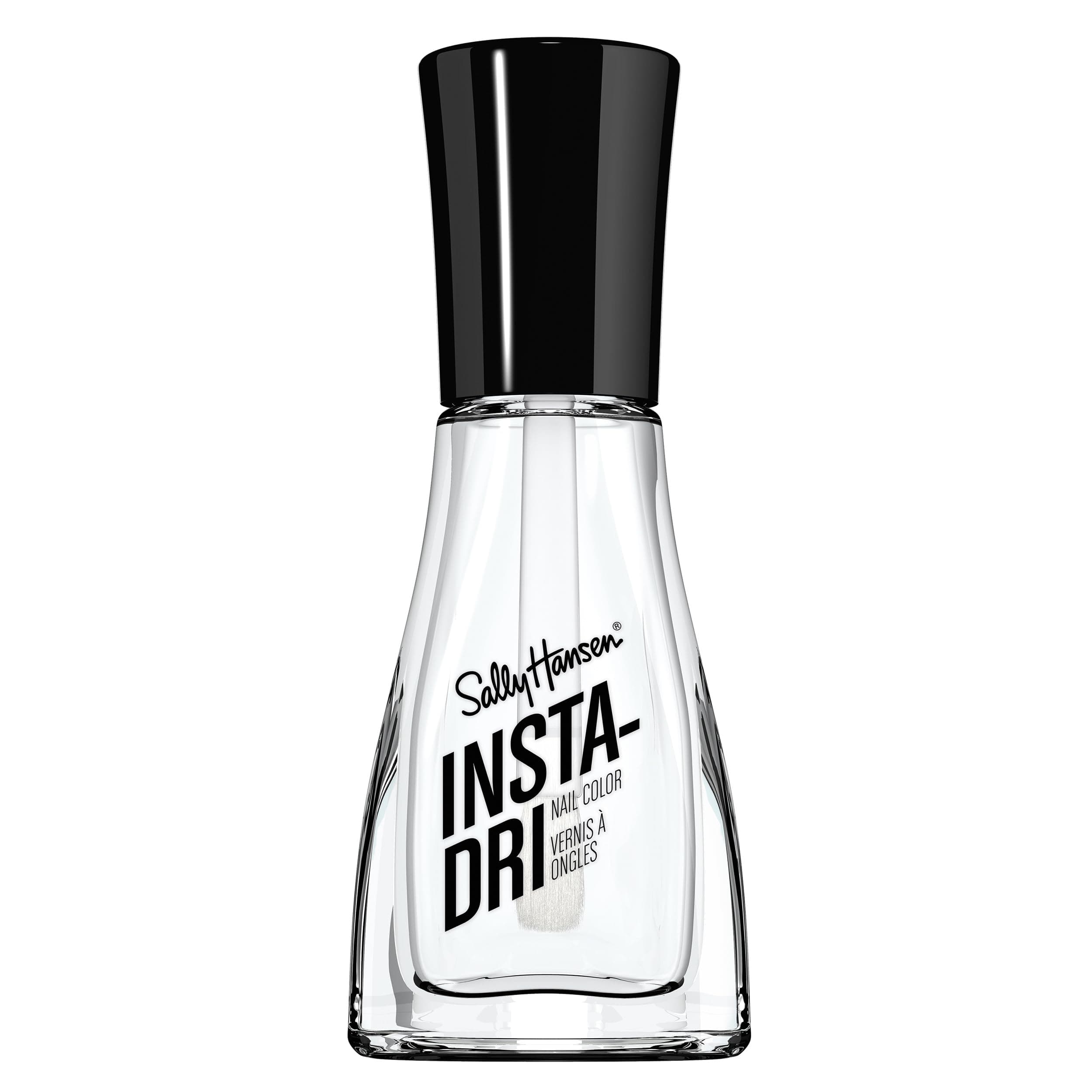 Insta-Dri Nail Polish, Clearly Quick, 60 Seconds Quick Drying, Long Lasting, Streak Free, Shiny Finish, 3-in-1 Formula, Built in Base and Top Coat, 9.17ml
