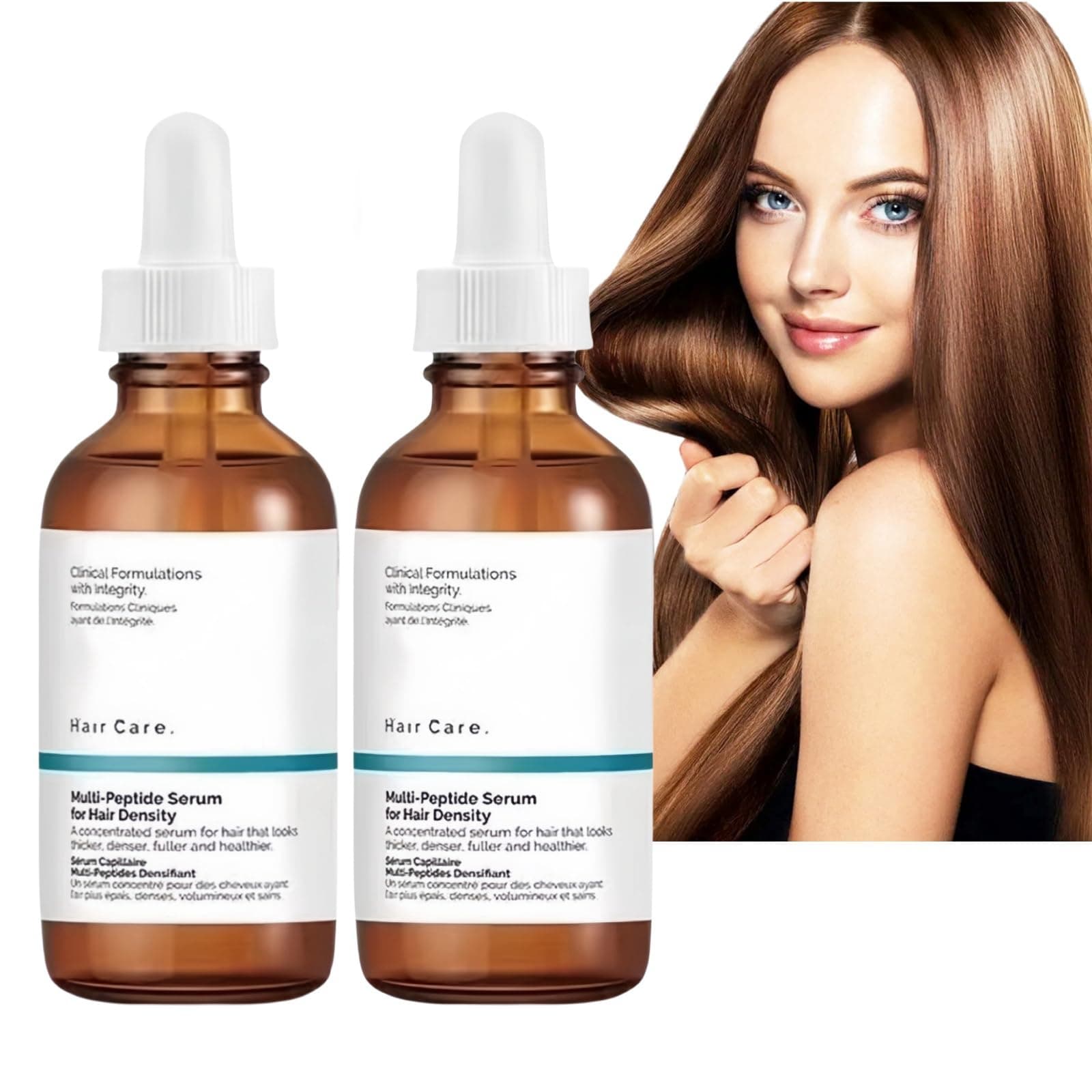 2pcs Multi-Peptide Serum for Hair Density,Multi-Peptide Serum for Hair Growth,Hair Oils for Hair Growth,Multipeptide Serum for Volume of Hair,Hair Care,Make The Scalp Thicker,Denser and Fuller,60ml
