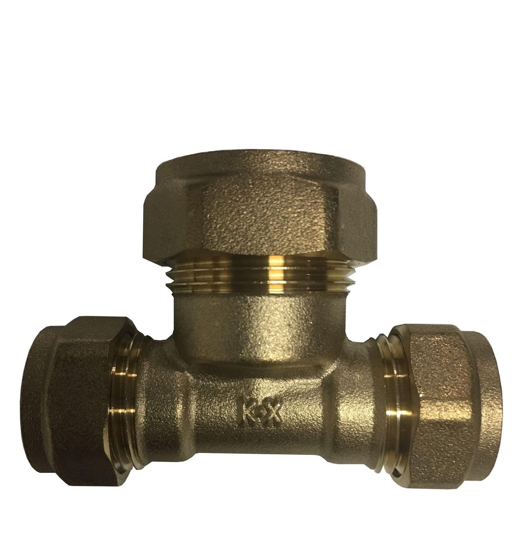 15mm x 15mm x 22mm Compression Reducing Tee - Bag of 2