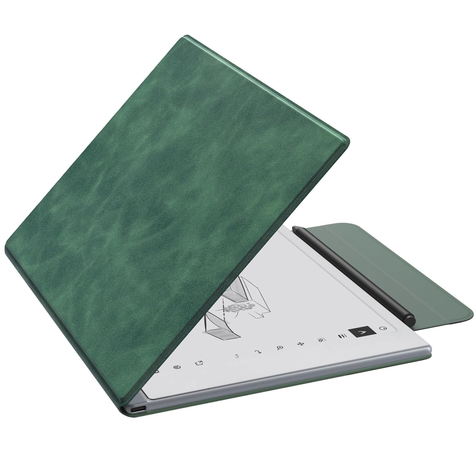MoKo Case for Remarkable 2 Tablet Case, Lightweight Ultra-Thin Magnetic Case with Wide Pen Protective Clasp, Smart Tablet Cover Folio for Remarkable Tablet 2 10.3" 2020 Release, Emerald Green