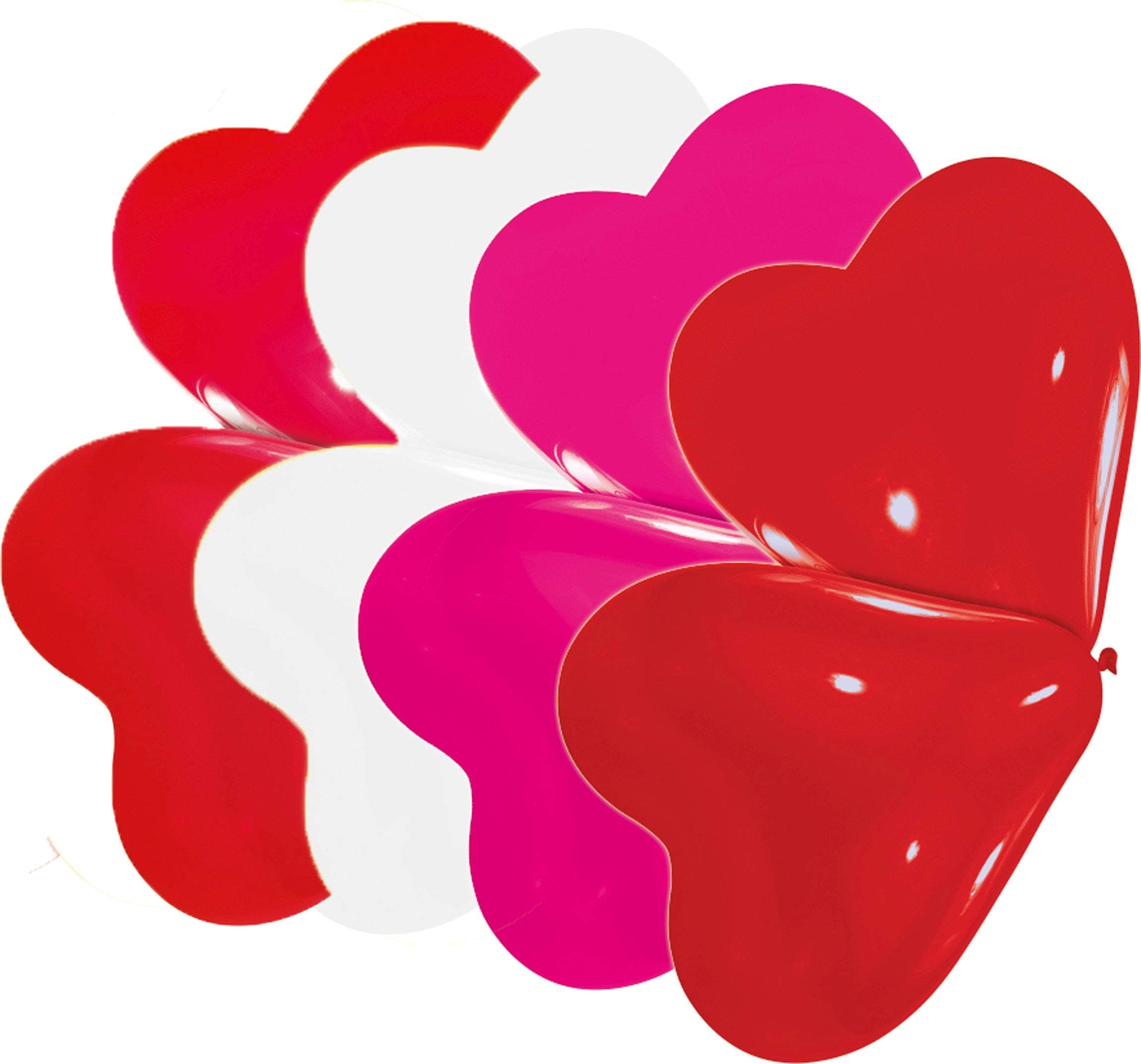 amscanAssorted Hearts 10 Small Latex Balloons