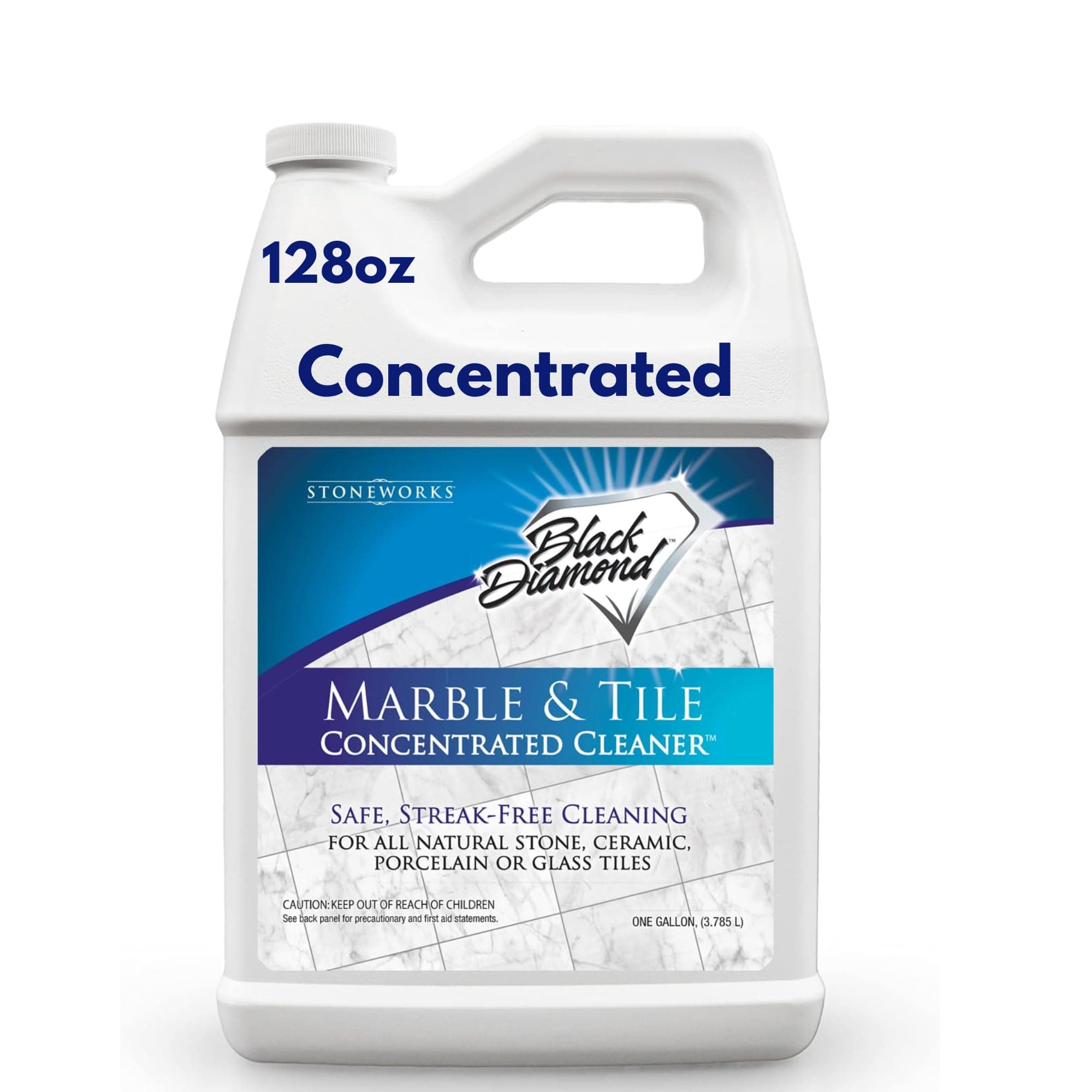 Black Diamond Stoneworks MARBLE & TILE FLOOR CLEANER. Great for Ceramic, Porcelain, Granite, Natural Stone, Vinyl and Brick. No-rinse Concentrate.(1-Gallon)