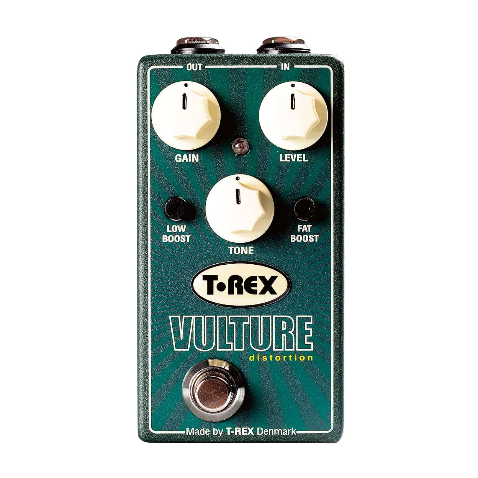 T-Rex Engineering VULTURE Distortion Guitar Effects Pedal with Gain, Level, Tone, Low Boost, and Fat Boost Controls; Giving You a Wide Range of Gain Levels and Distortion Sounds (10091)