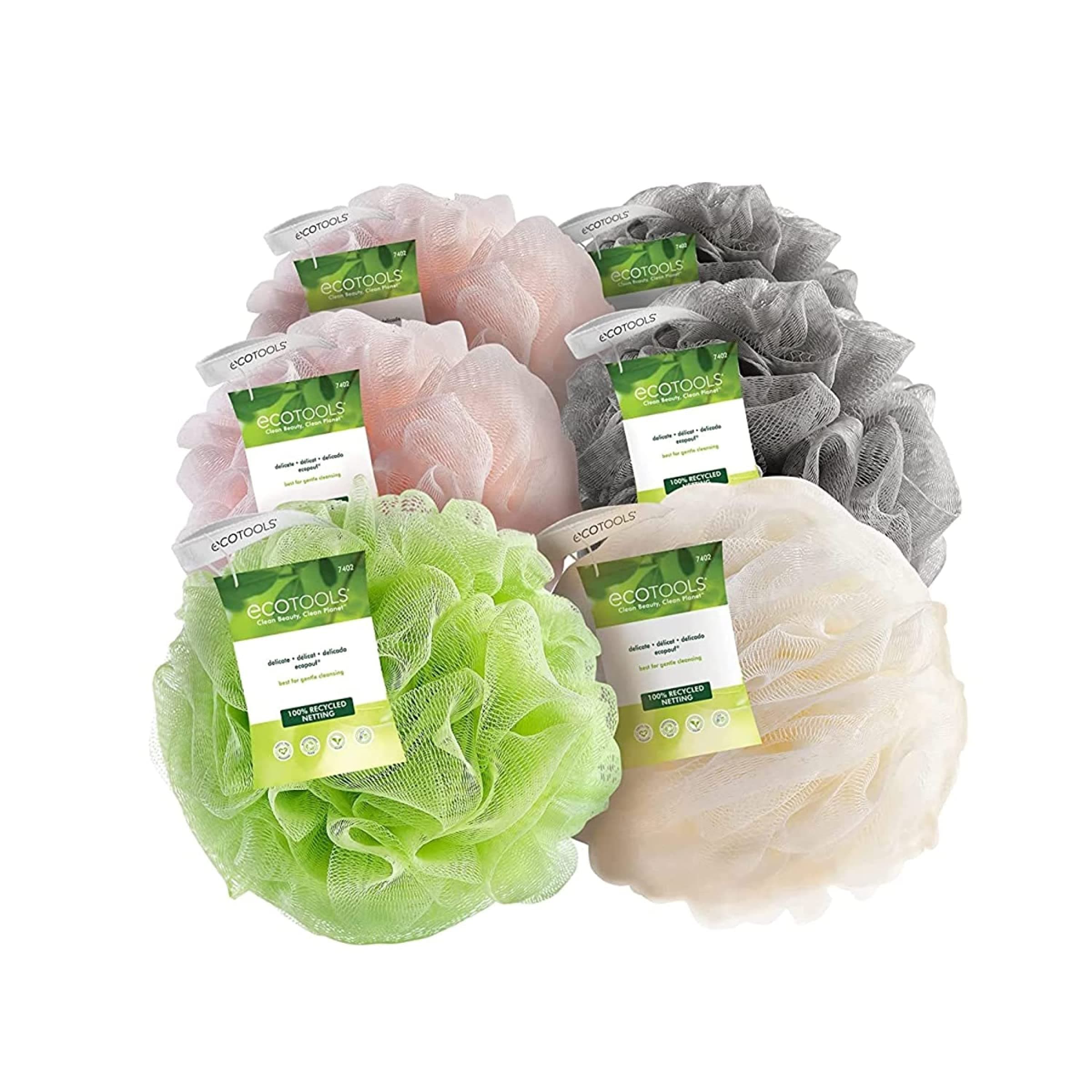 Eco Tools Ecopouf Bath Sponge (Pack of 6)