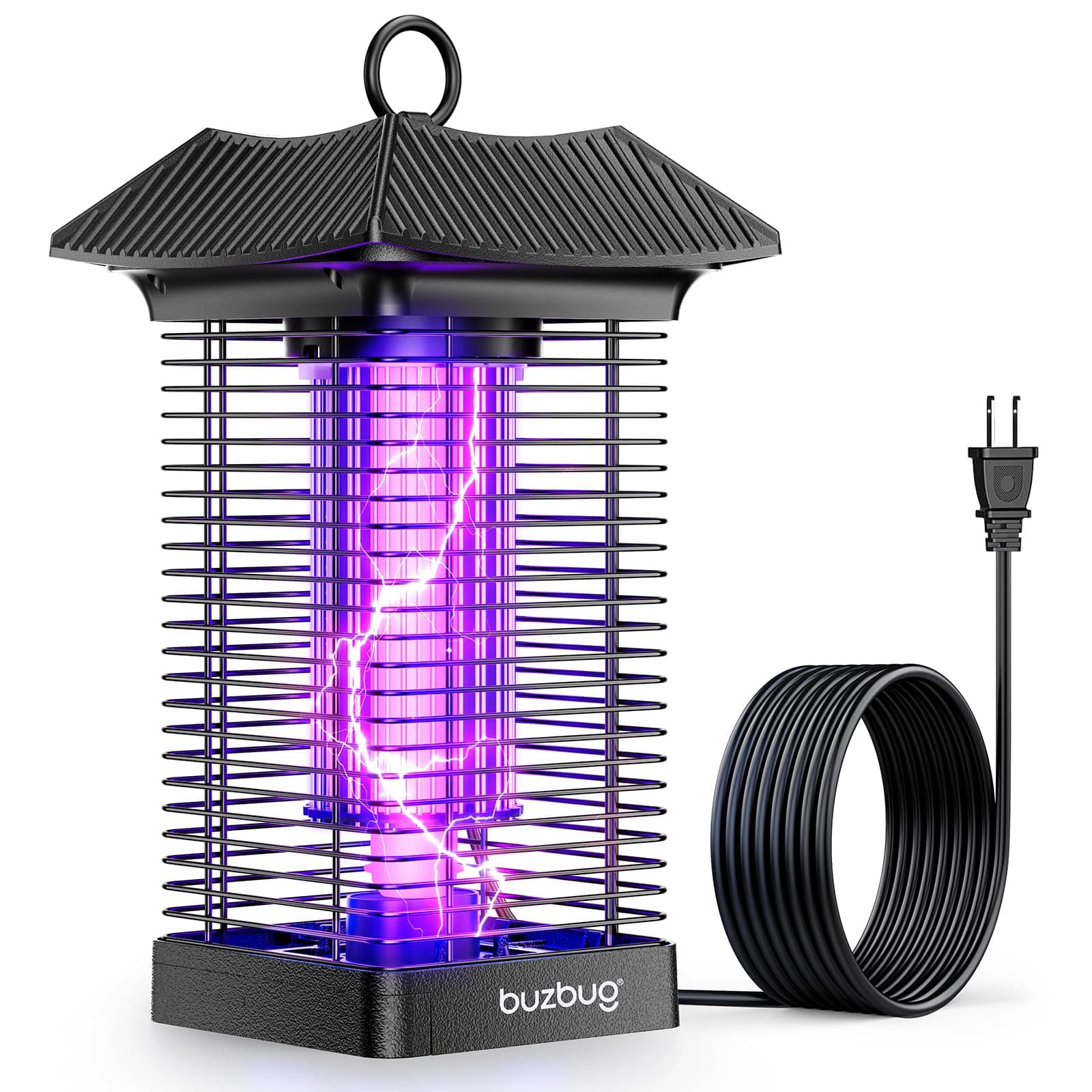 Buzbug Fly Killer,Fly Zapper,Upgraded Lamp 60 UV-LED Beads, Fly Trap Up to 2100 Sq Ft,Electronic Bug Zapper,Mosquitoes Lamp, Fly Swatter,for Indoor and Outdoor Use