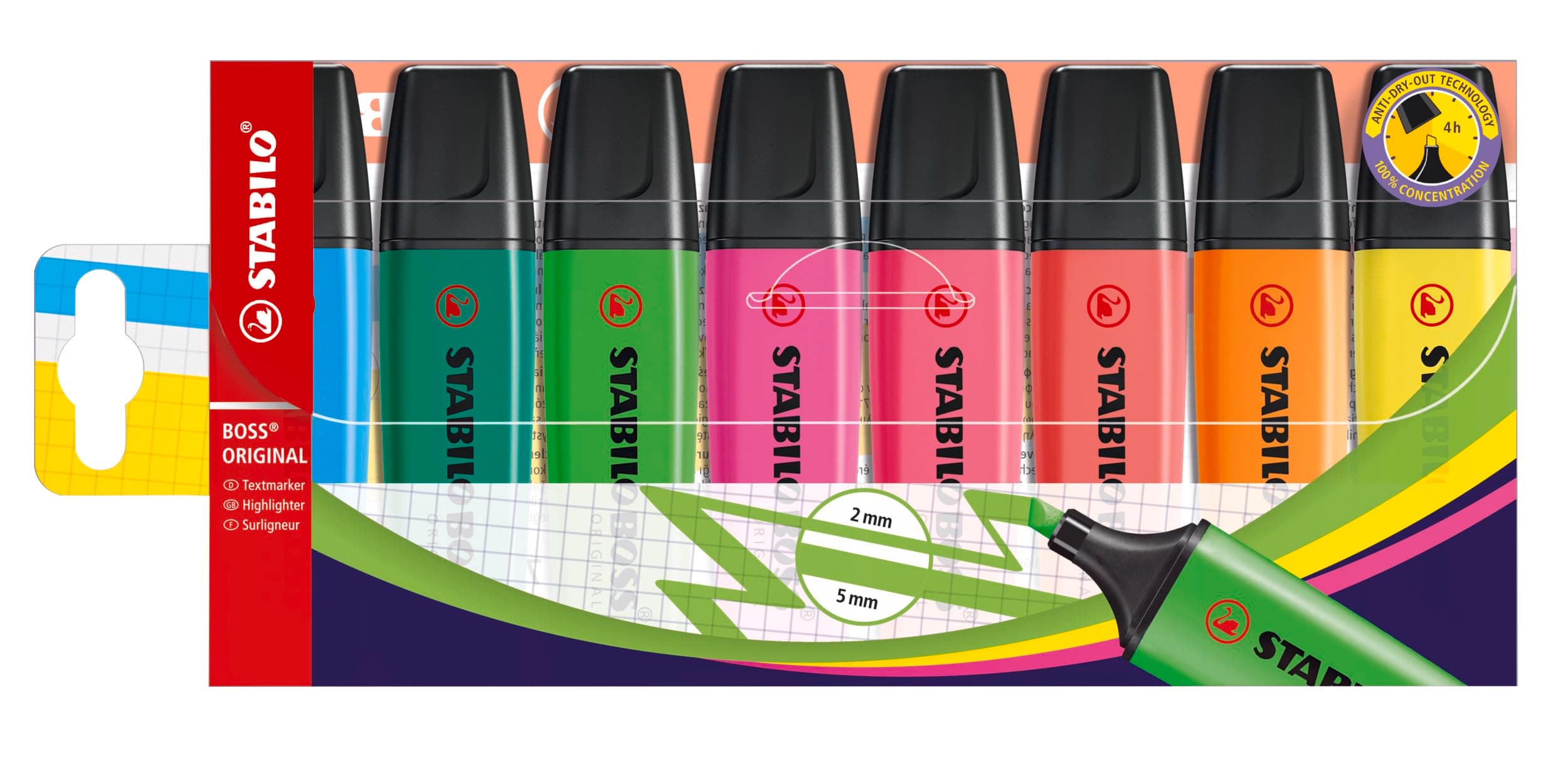 STABILO Boss Set, 8 Color Set, 70-8