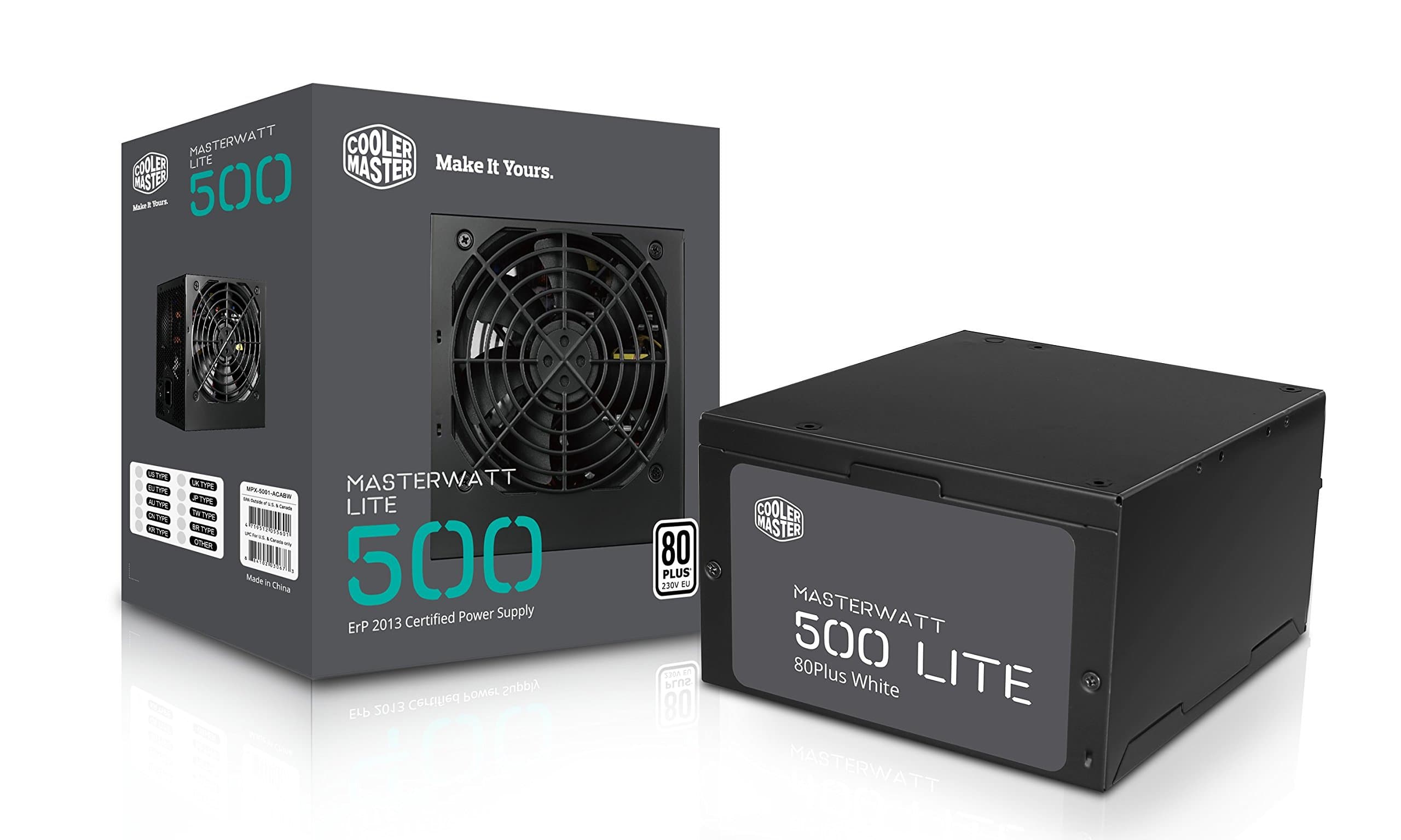 Cooler Master MasterWatt Lite 500-Watt Non-Modular Power Supply