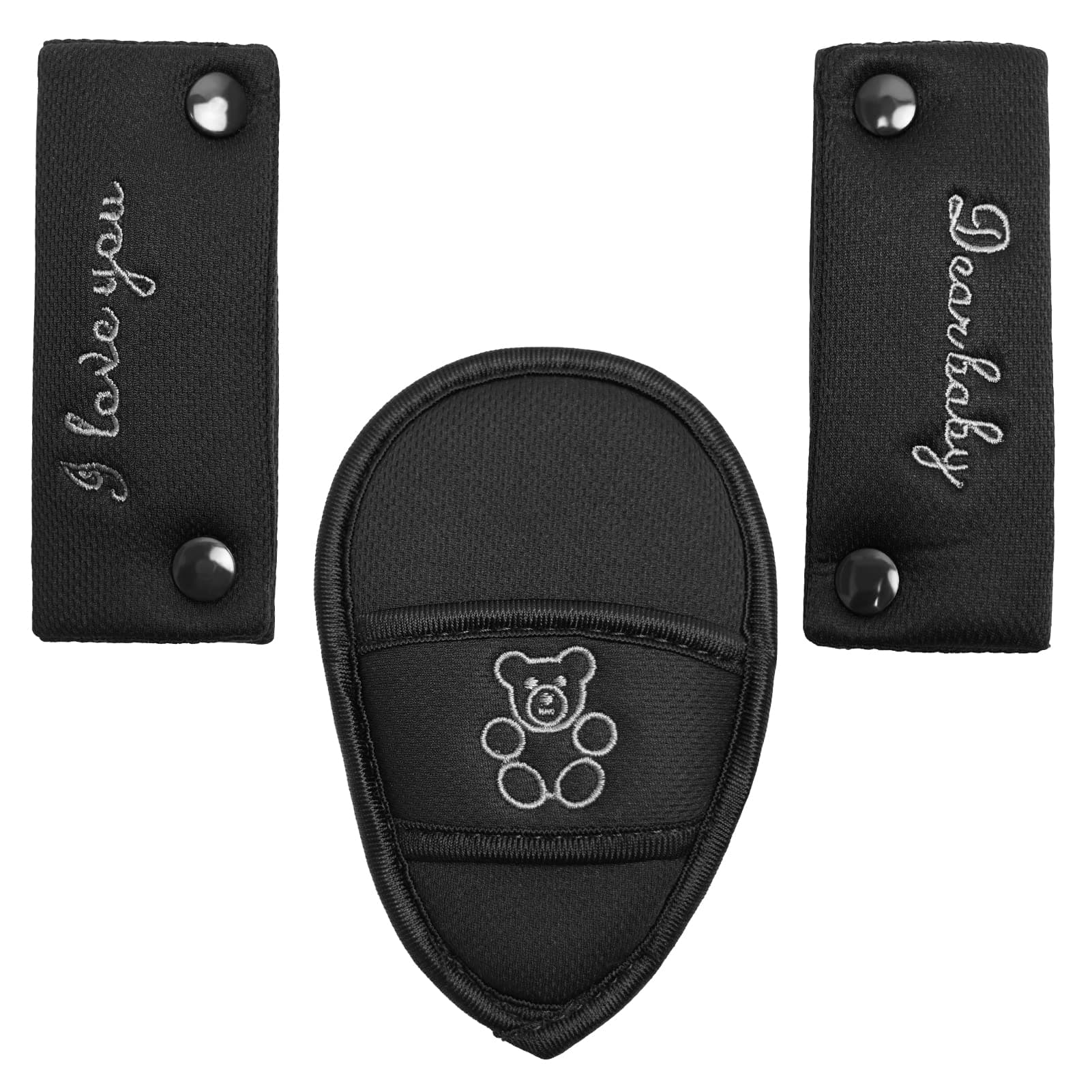 Shoulder Crotch Pad Set Compatible with Infant Seat Stroller High Chair, Harness & Strap Comfort Cushion (Small Size)