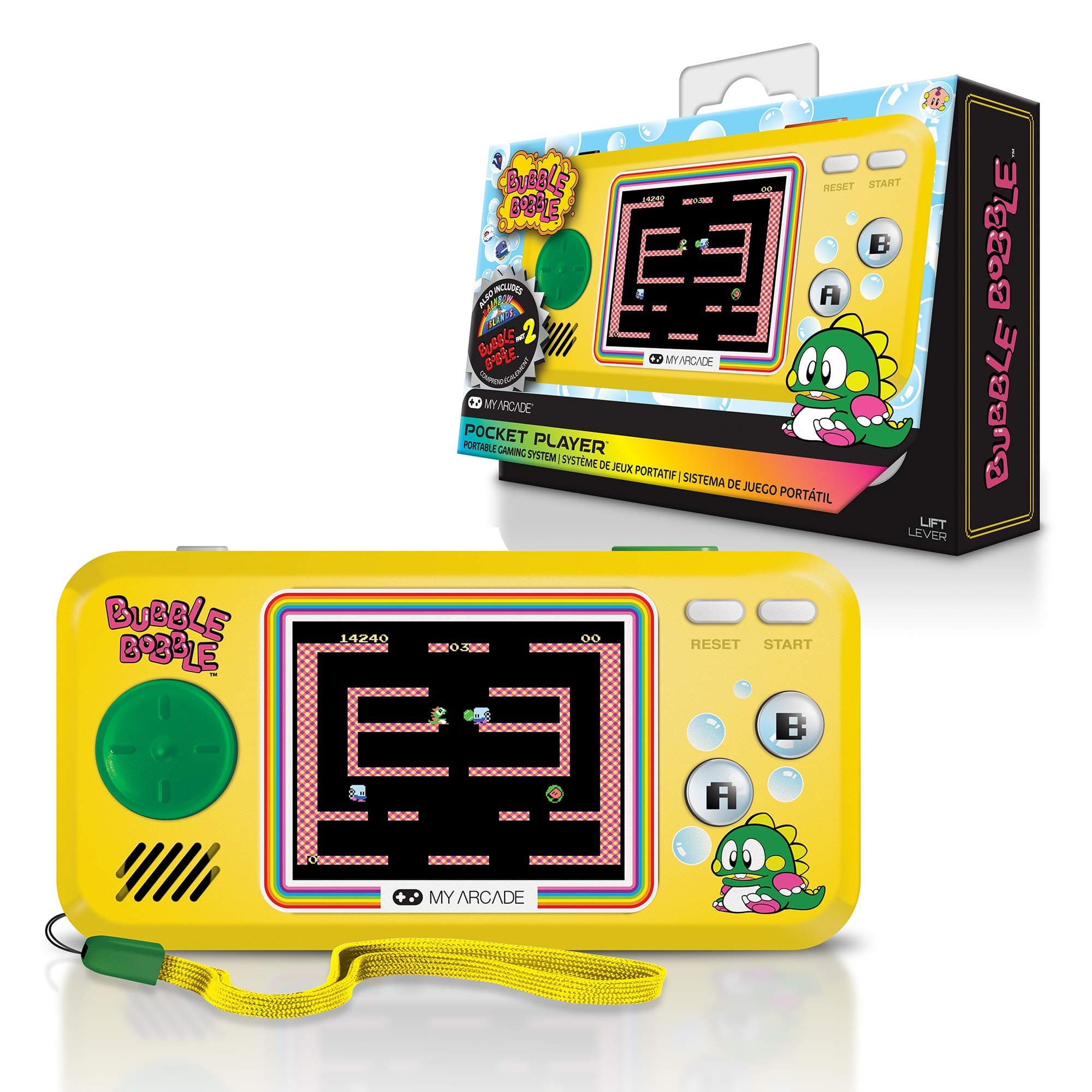 MY ARCADE DGUNL-3248 Bubble Bubble Game Console, Yellow