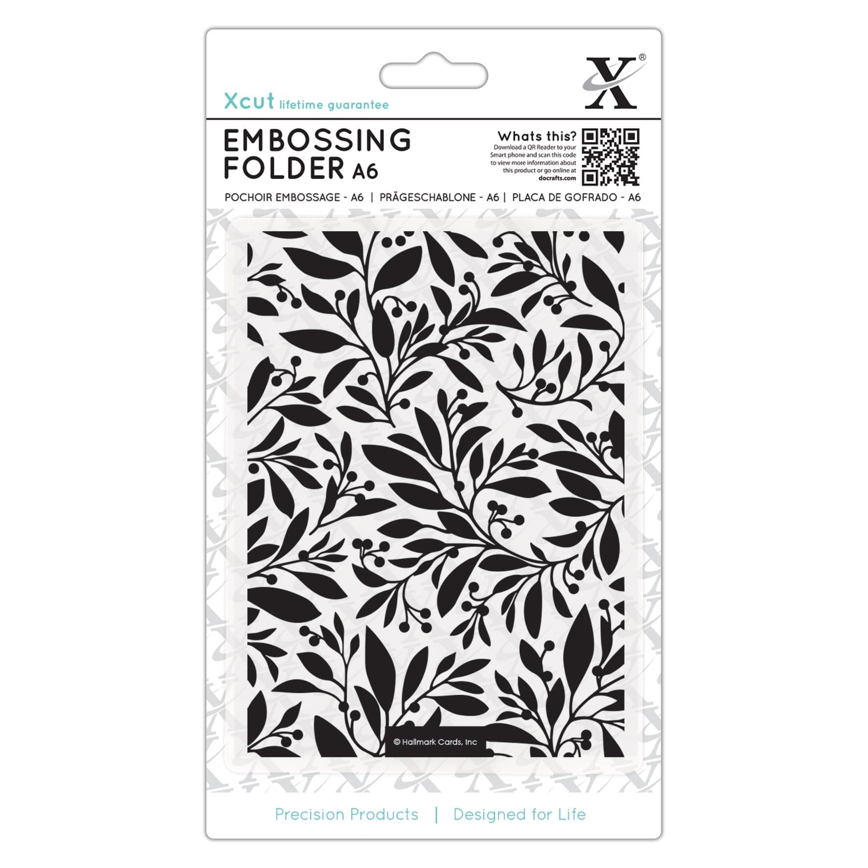 A6 Craft Embossing Folder Festive Florals Design, for Card Making, Decoration, Scrapbooking, Stamping, Suitable with Most Cutting Machines, Craft Supplies for Birthday, Christmas, Wedding
