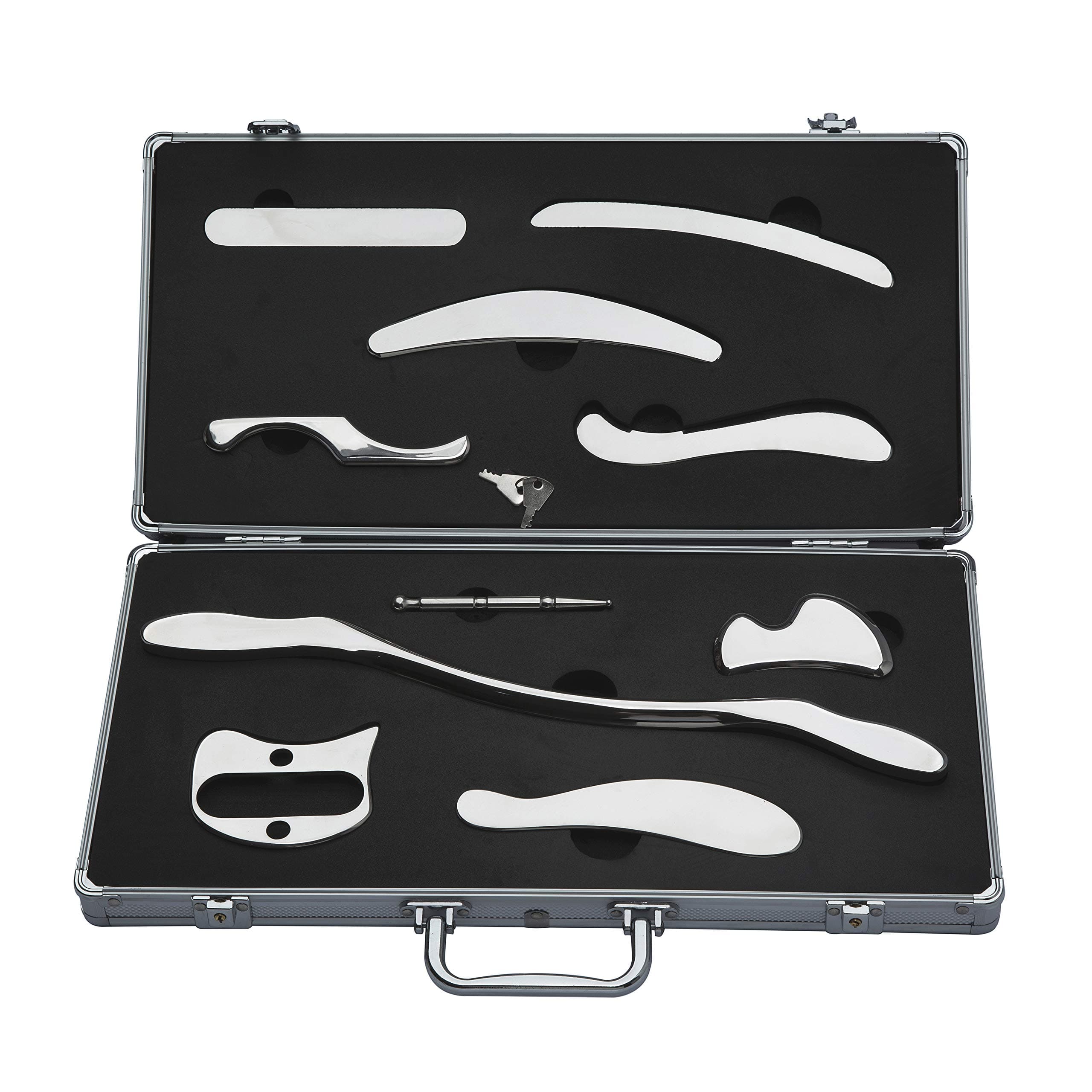 Stainless Steel Gua Sha Scraping Massage Tool IASTM Tools Help Relieve Sore Muscles - Great Soft Tissue Mobilization Tool(10 Set)