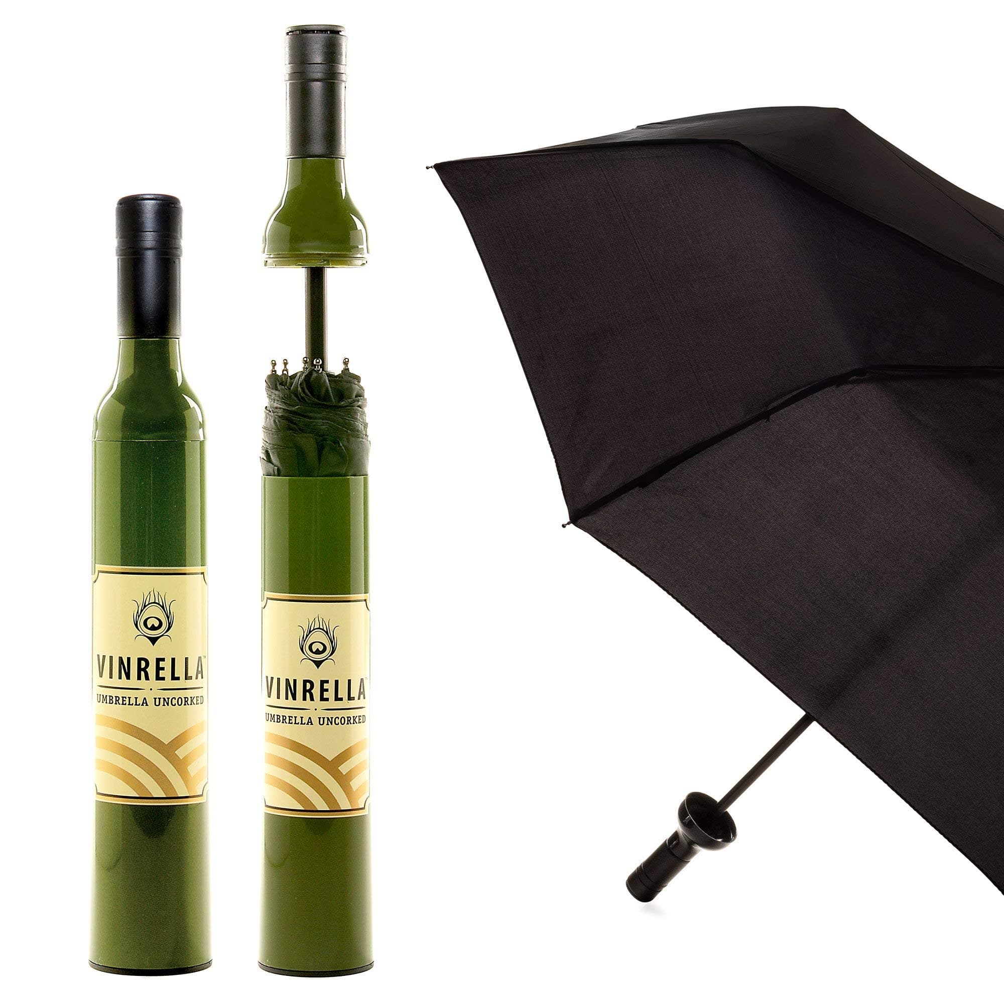 Vinrella Wine Bottle Umbrellas, Green Label