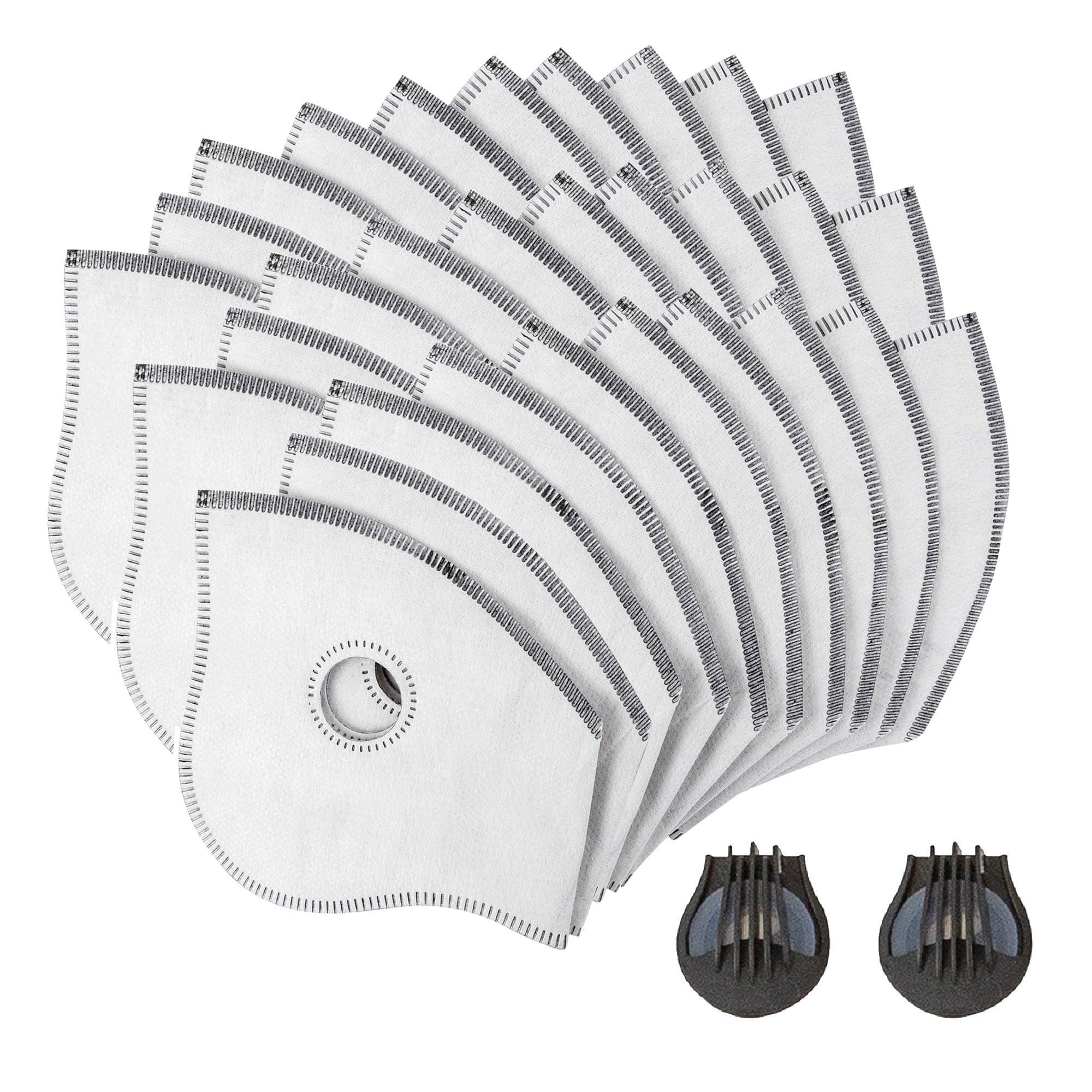 Dust Mask Reusable Face mask with 2 Replacement Activated Carbon Filters for Protection in Running Cycling Sports Gym Workout or Working in Woodworking Construction Sanding