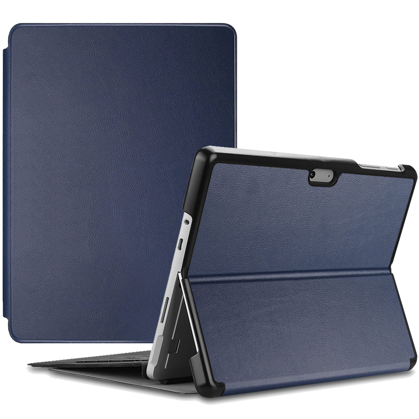 for Microsoft Surface Go/Surface Go 2 (2018/2020 Release) Case, Ultra Slim Lightweight, Protective Cover with Pen Holder -Navy