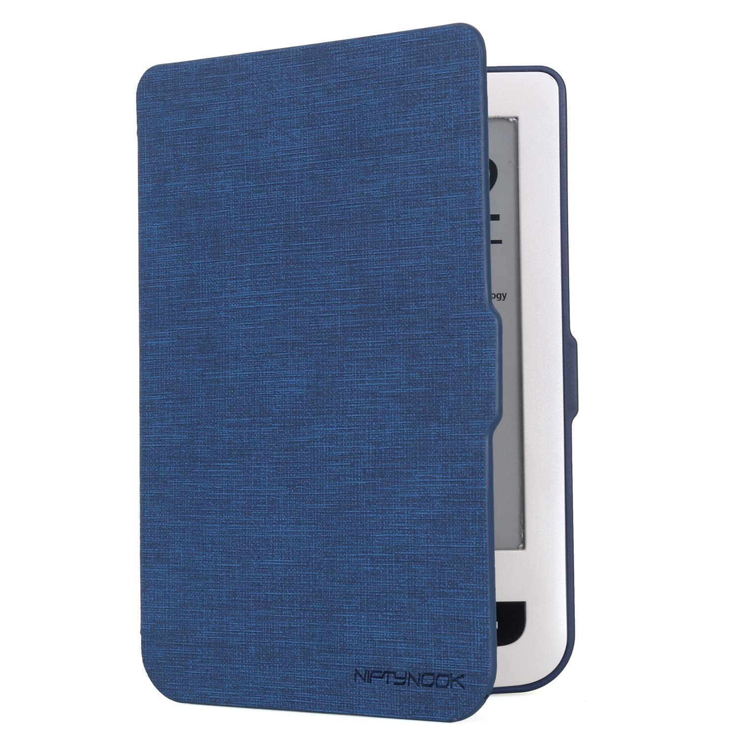 NIFTYNOOK Flip Case for PocketBook 624 Basic Touch/PocketBook 626 Touch Lux 2 / Touch Lux 3 (Dark Blue)