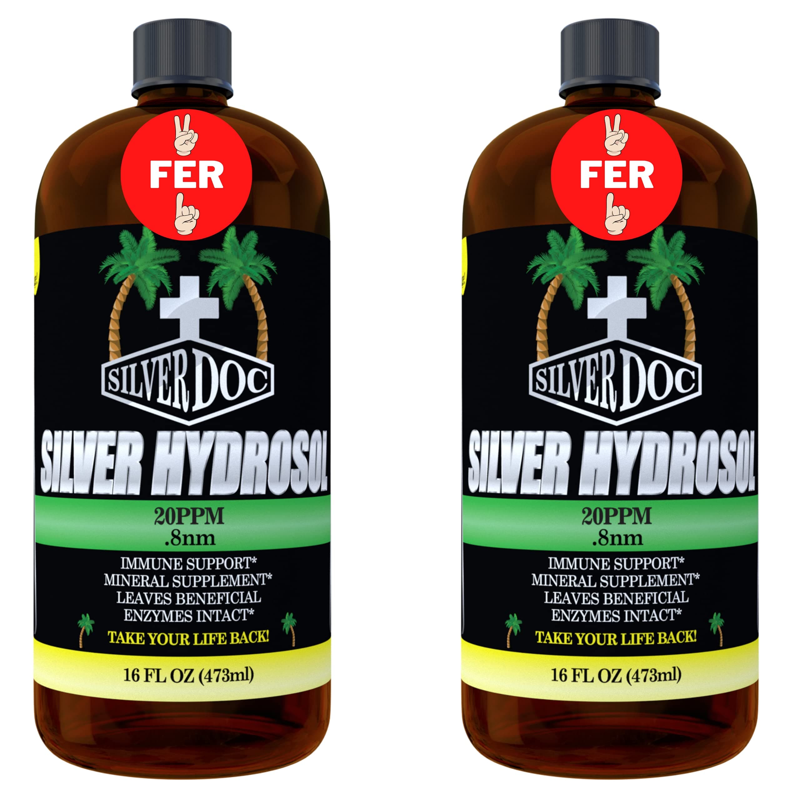 Research Labs 32 oz Total, Silver Doc Silver Hydrosol, Natural Alternative for Unwanted Microorganisms, More Effective Than Any Colloidal Product