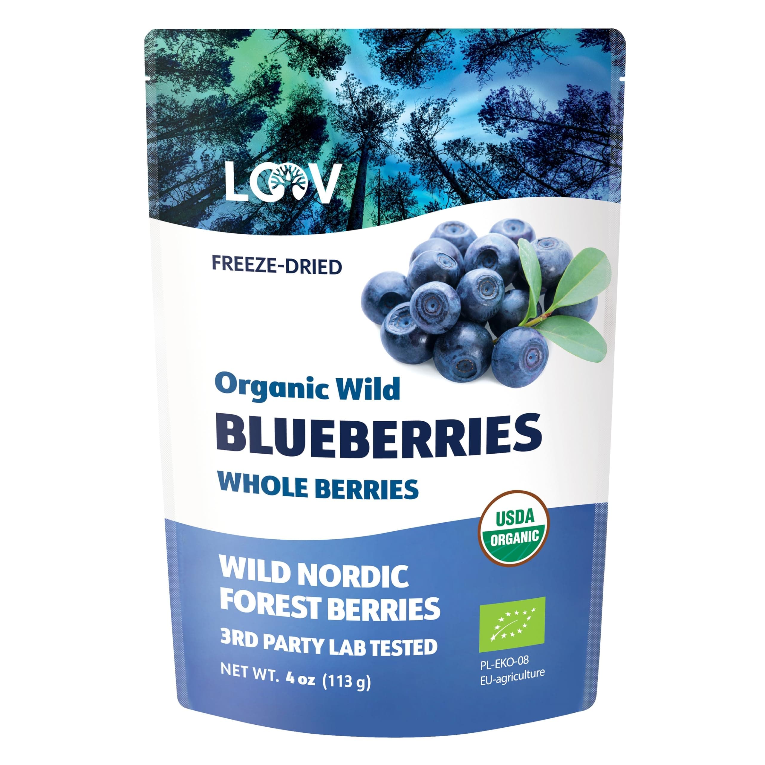 Whole blueberries