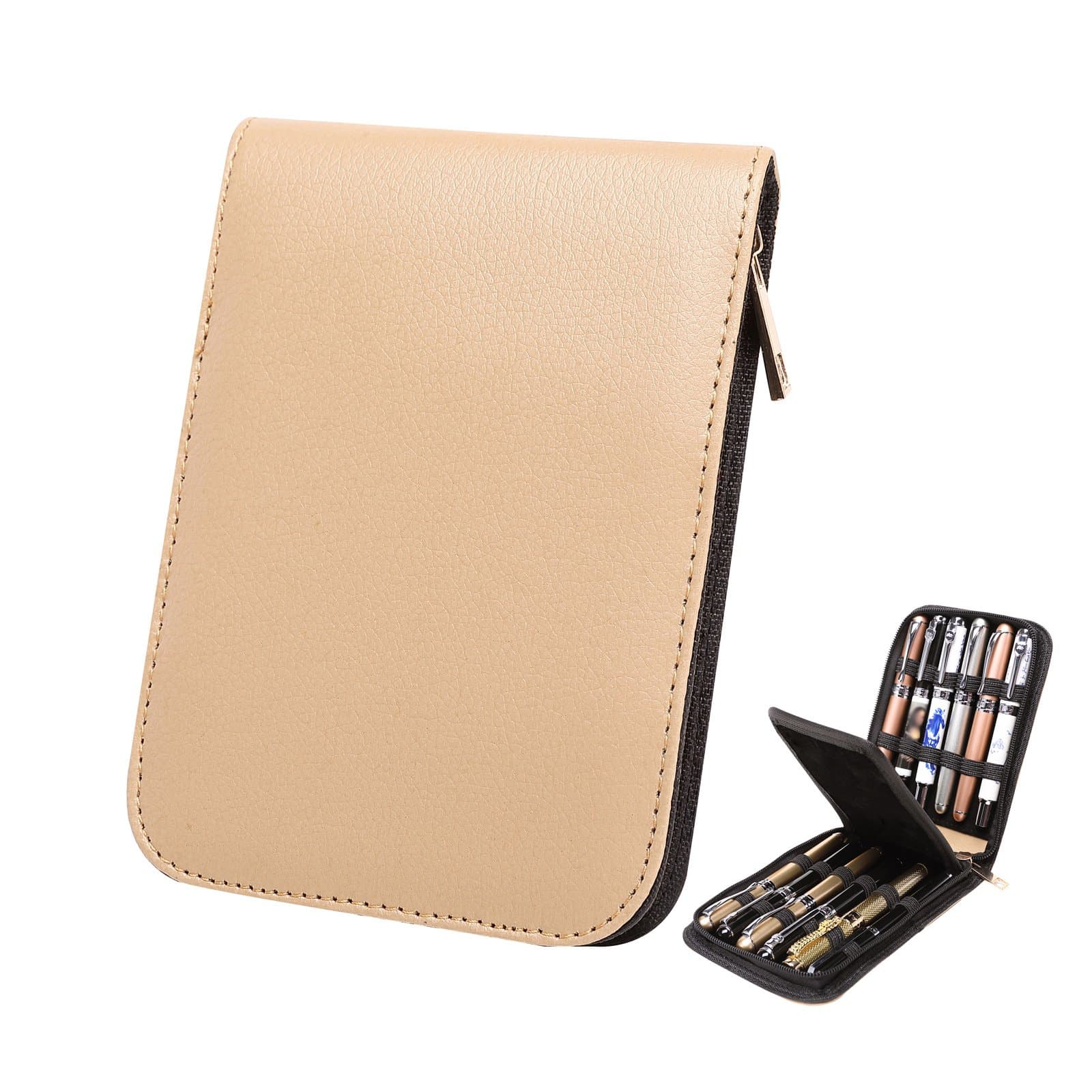 PU Leather Rollerball Fountain Pen Case