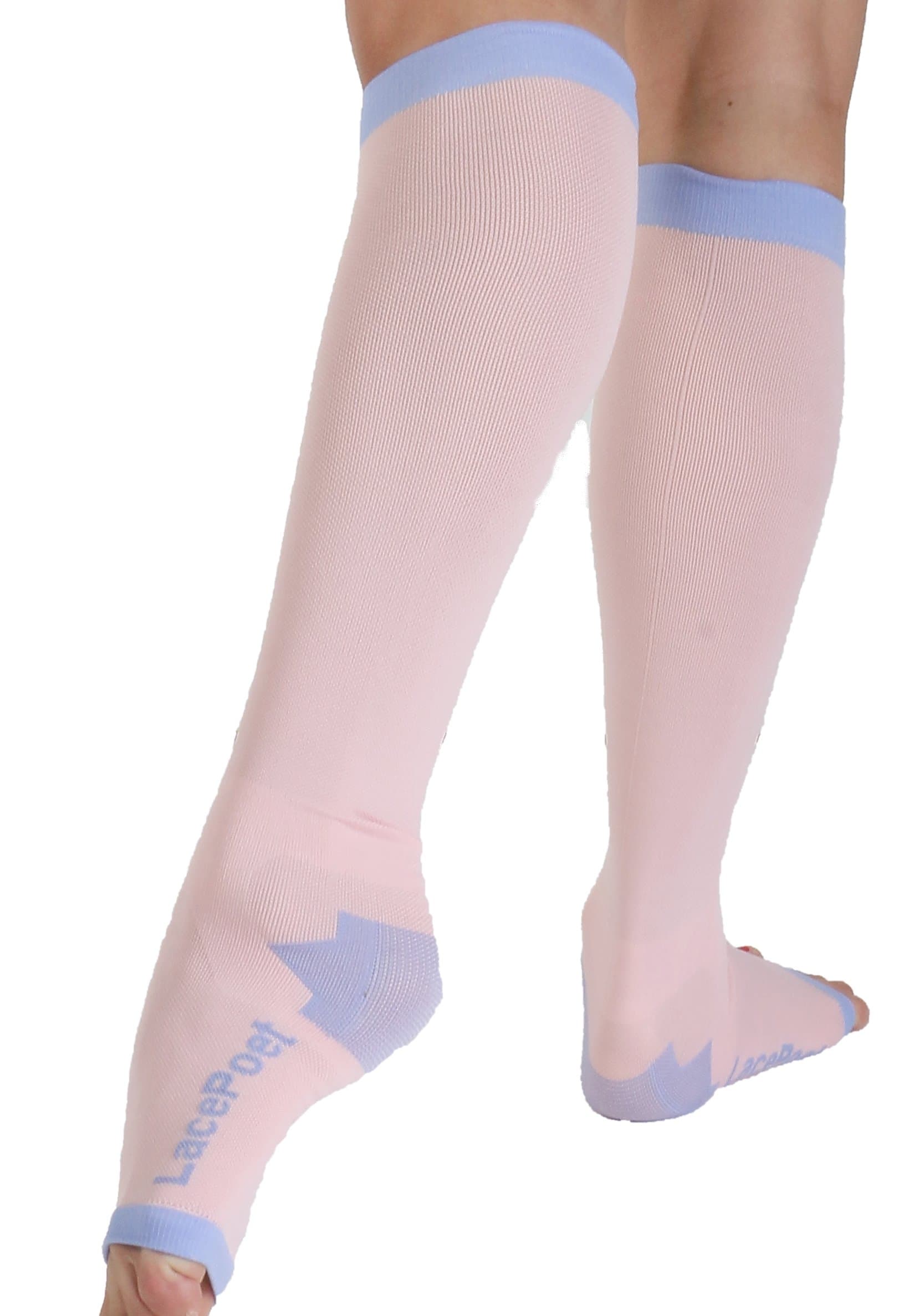 Knee-High Yoga/Sleep Compression Toeless Socks