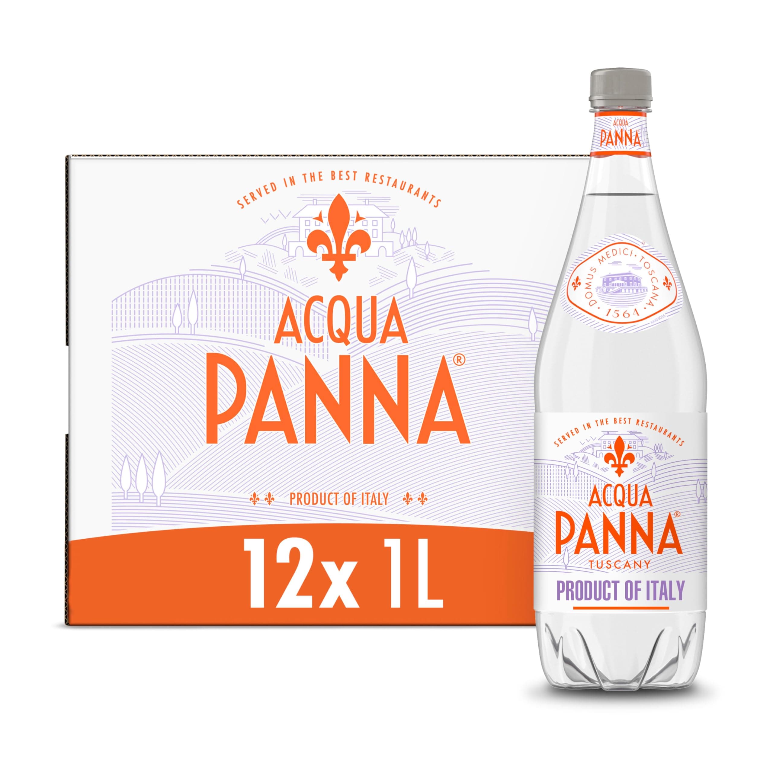 Acqua Panna Natural Spring Water, 33.8 Oz Plastic Bottles (12 Pack)