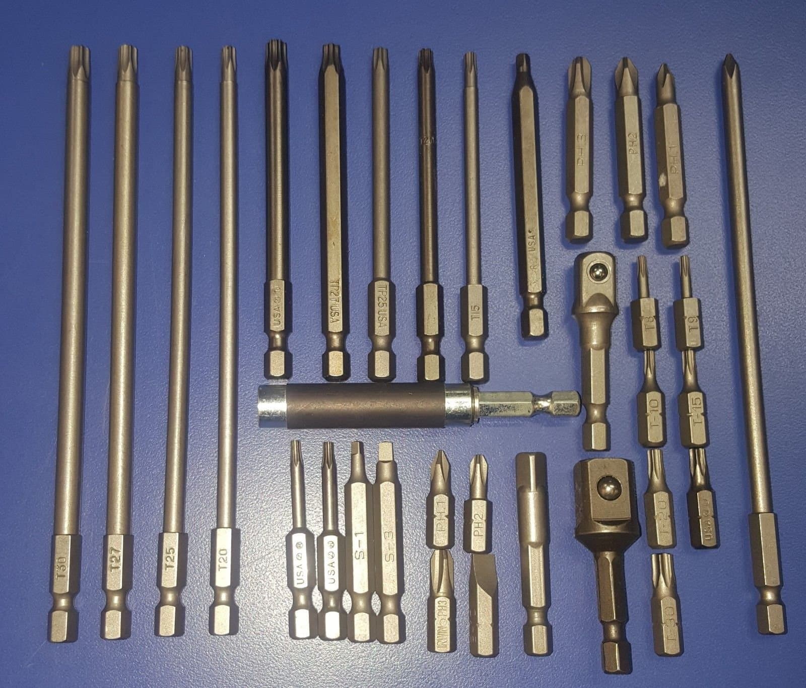 PAPE, LONG TORX BIT 33 PC SET (MADE IN USA) FOR SNAP ON IMPACT 1/4" DRIVER