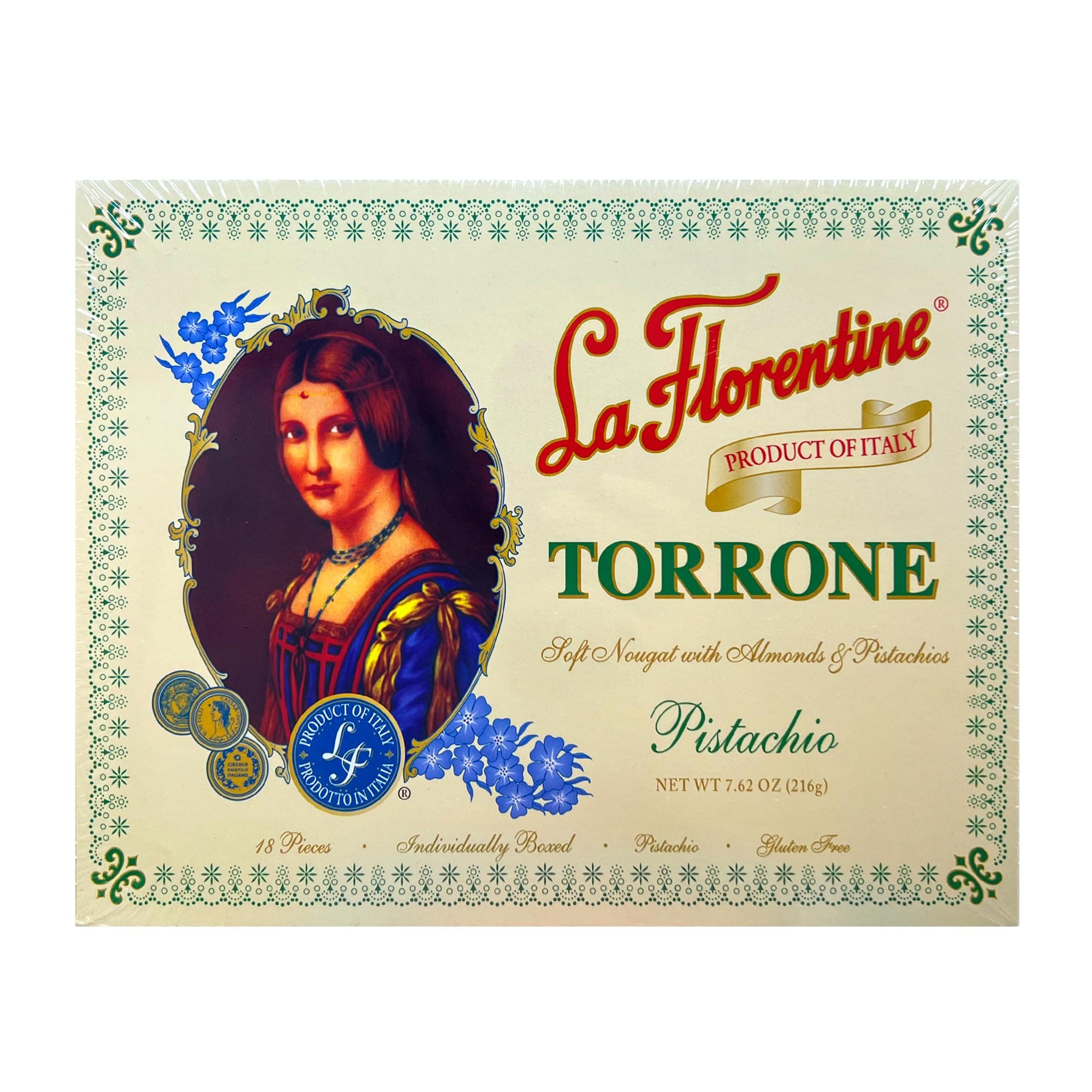Pistachio Torrone, 7.62 Ounce