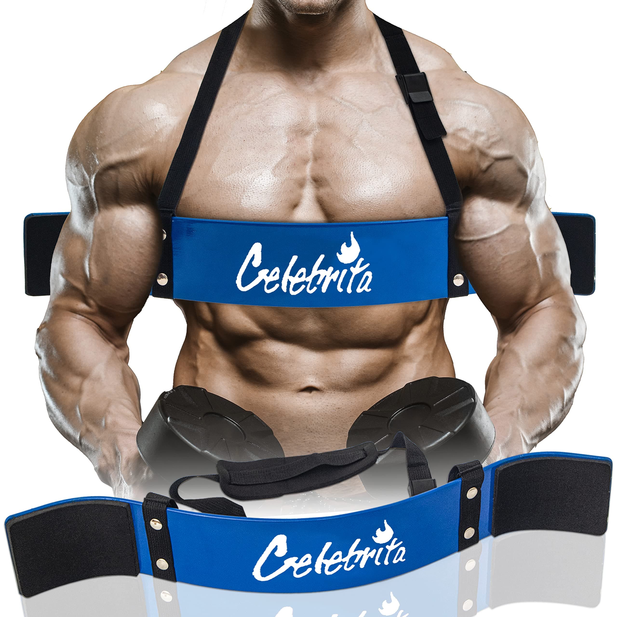 CELEBRITA Arm Blaster for Biceps & Triceps, Bicep Curl Support Isolator Gives Proven Massive Results - Heavy Duty Bicep Blaster for Body Builders & Weight Lifting Accessories