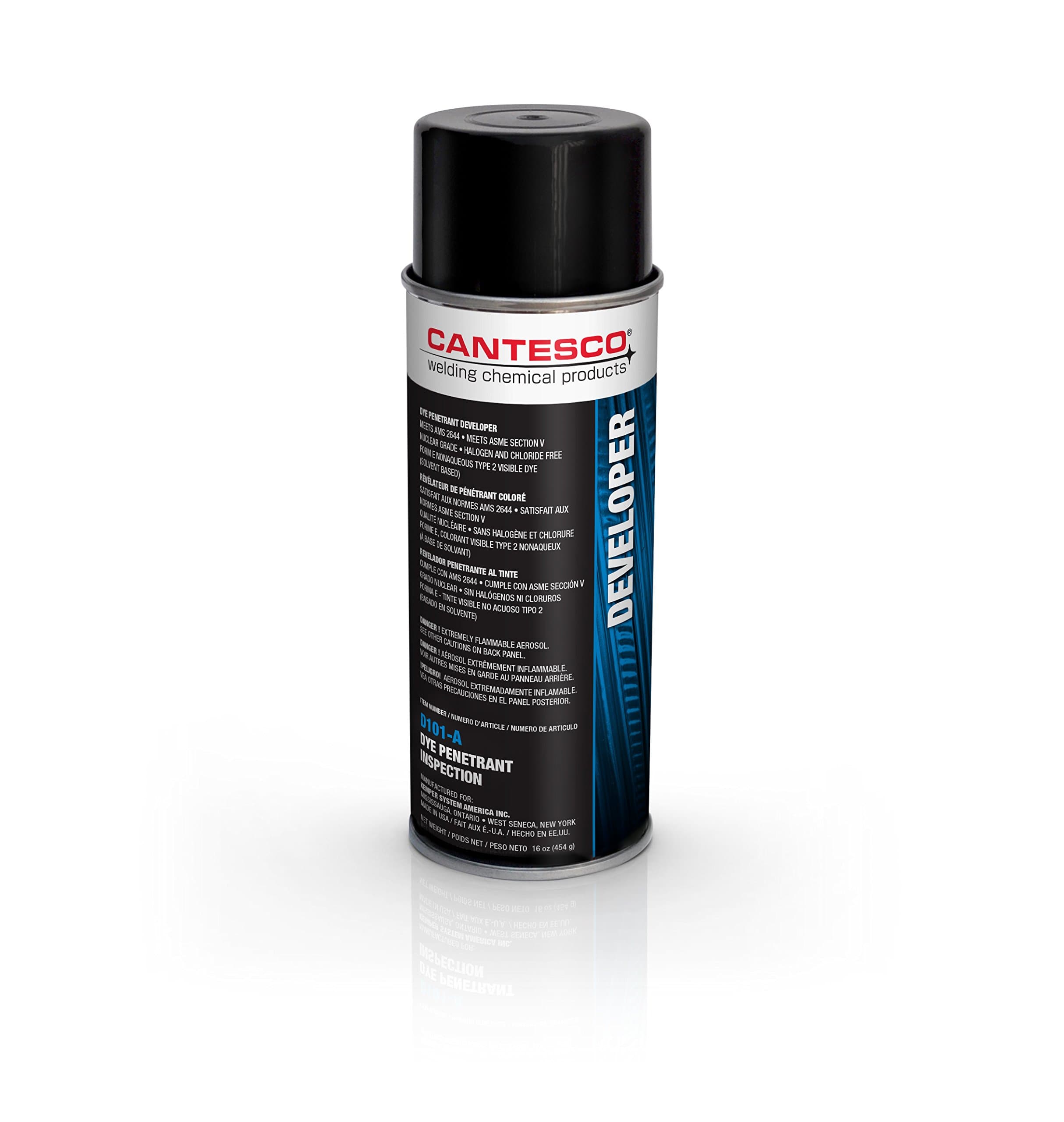 D101-A Dye Penetrant Standard Developer, Non-Aqueous Wet, 12 oz Aerosol Can,White