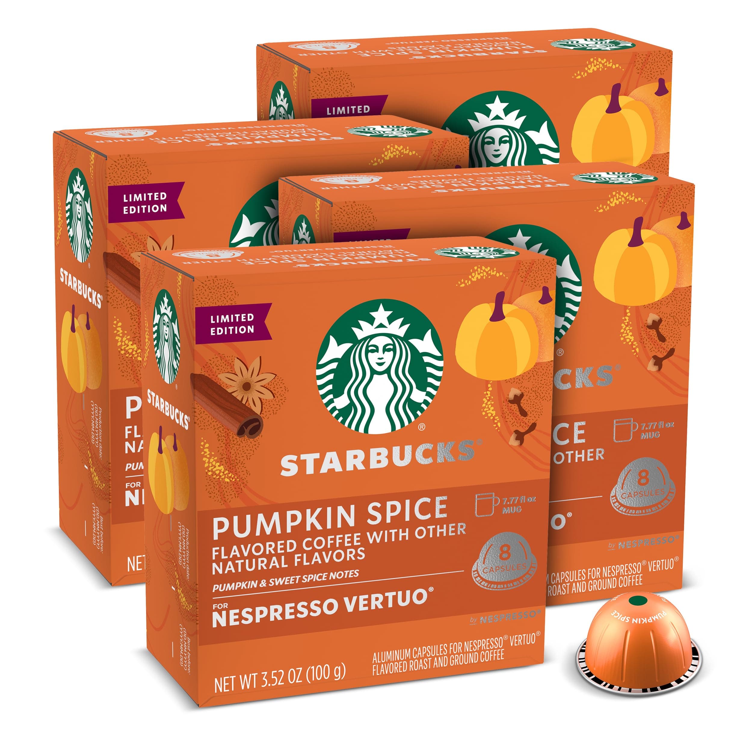 Starbucks by Nespresso Vertuoline, Pumpkin Spice, 32 Count