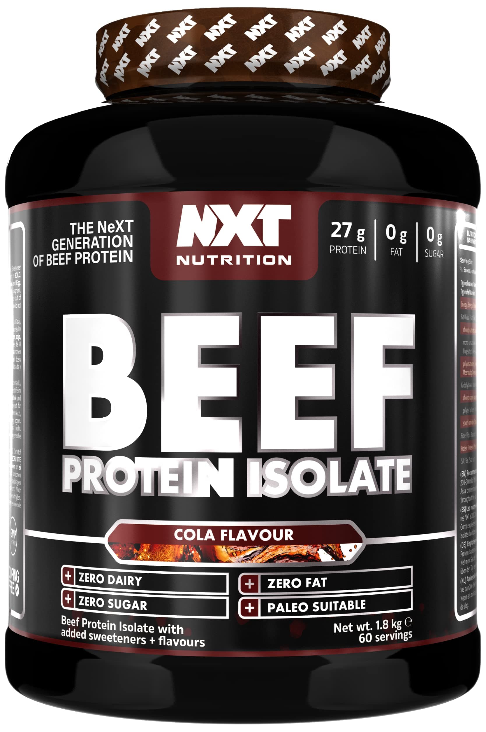 NXT Beef Protein Isolate Cola 1.8kg 60 Servings