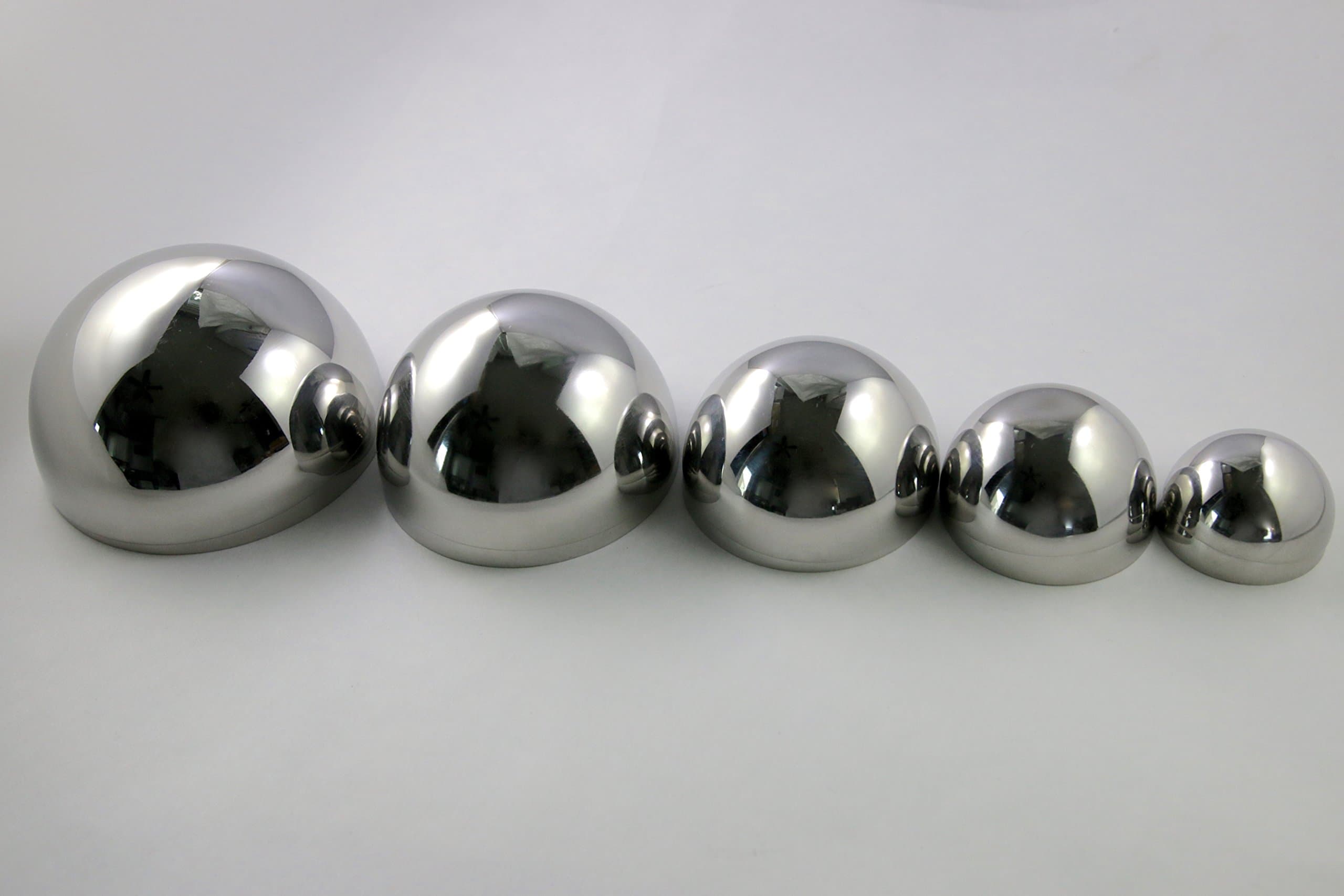 Mega Bath Bomb Mold 5 Piece Set (1.5", 2.0", 2.5", 3.0", 3.5") Heavy Duty Stainless Steel, Two Wild Hares