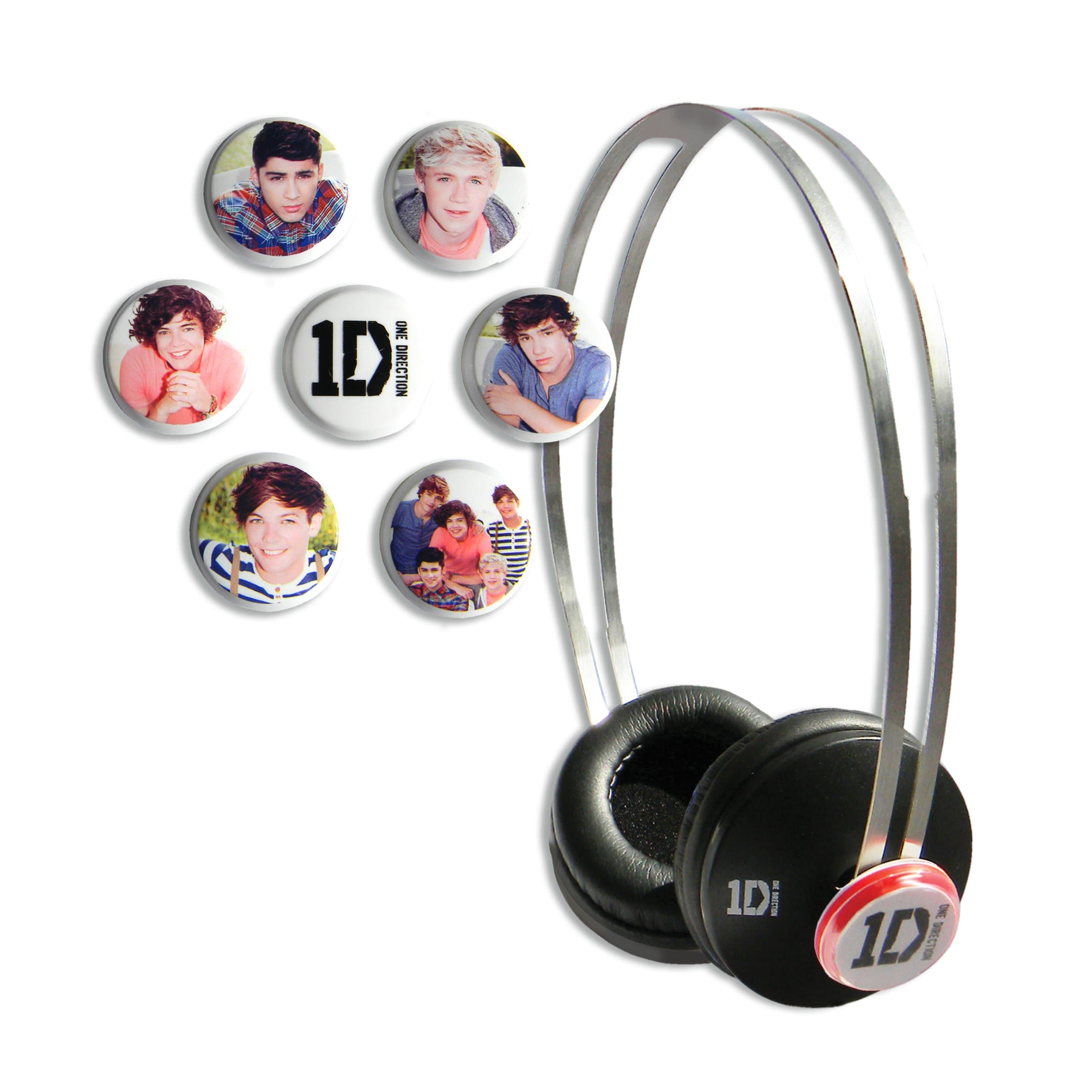 One Direction SnapCaps On-Ear Headphones - Black