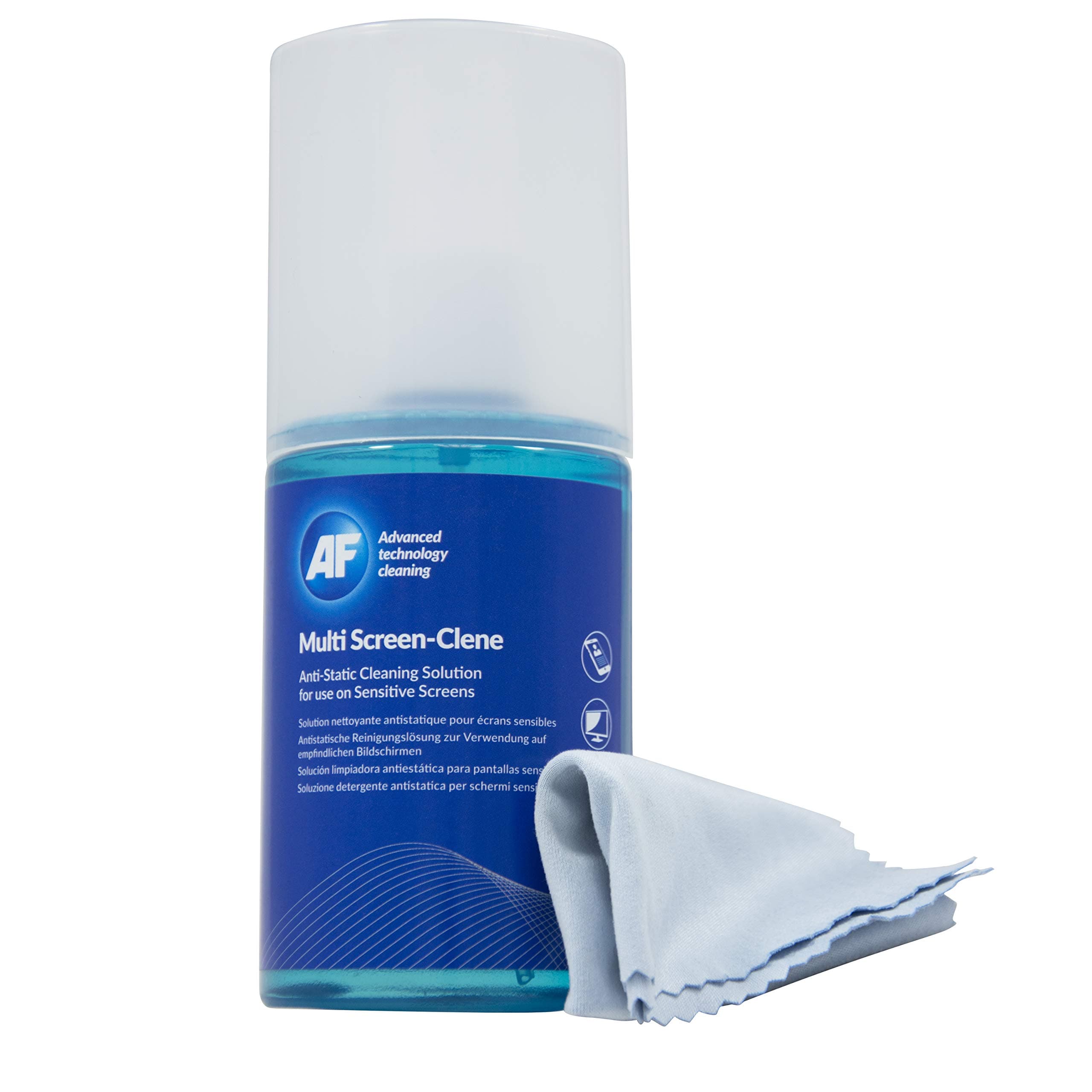 Multi-Screen Clene- Screen Cleaning Pump Spray with Micro Fibre Cloth - 200ml for Mobile Phones, TV's, Laptops, Monitors, LED, LCD, Plasma & Tablets - MCA_200MIF