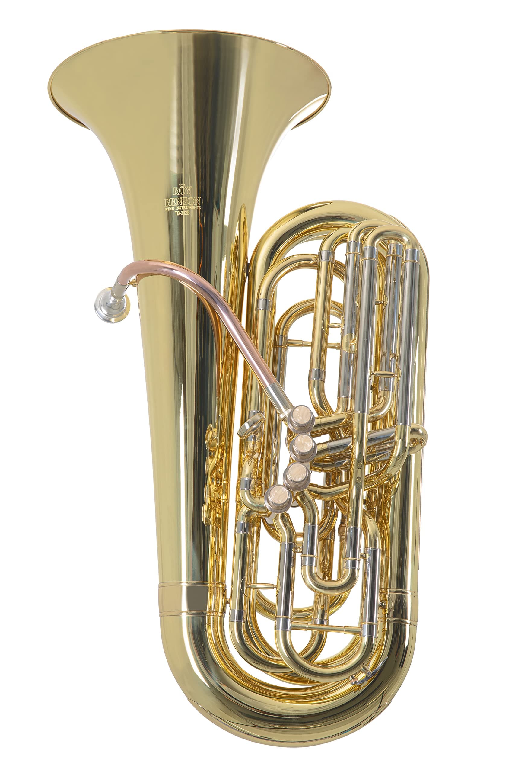 Roy Benson Bb Tuba MOD.TB-312B Front Action inkl. Gig Bag mit Rucksackriemen