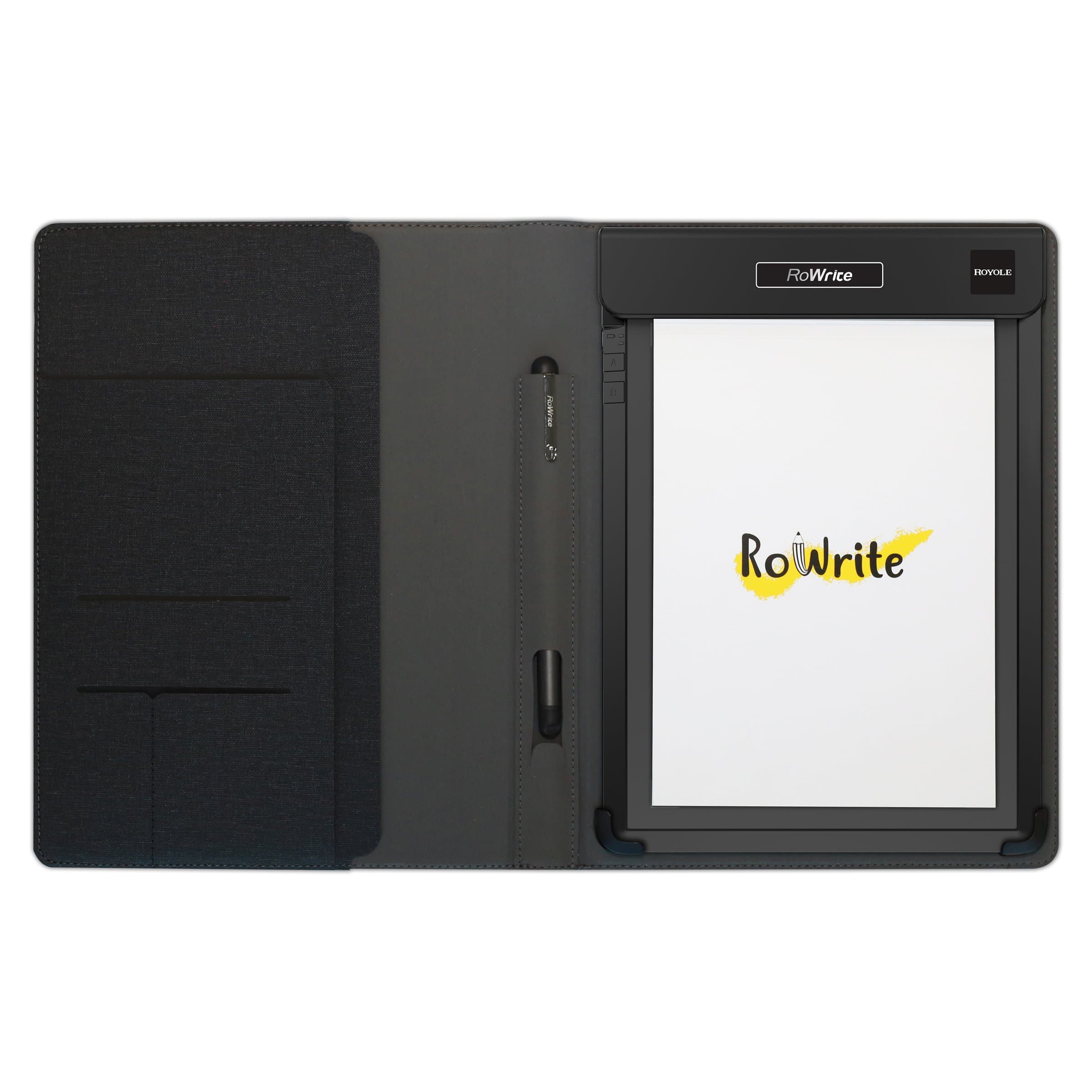 Royole RoWrite - Smart Writing Pad Digital Notepad Real Paper and Ballpoint Pen for Office and Business. Conversion to Text Drawing Sketching