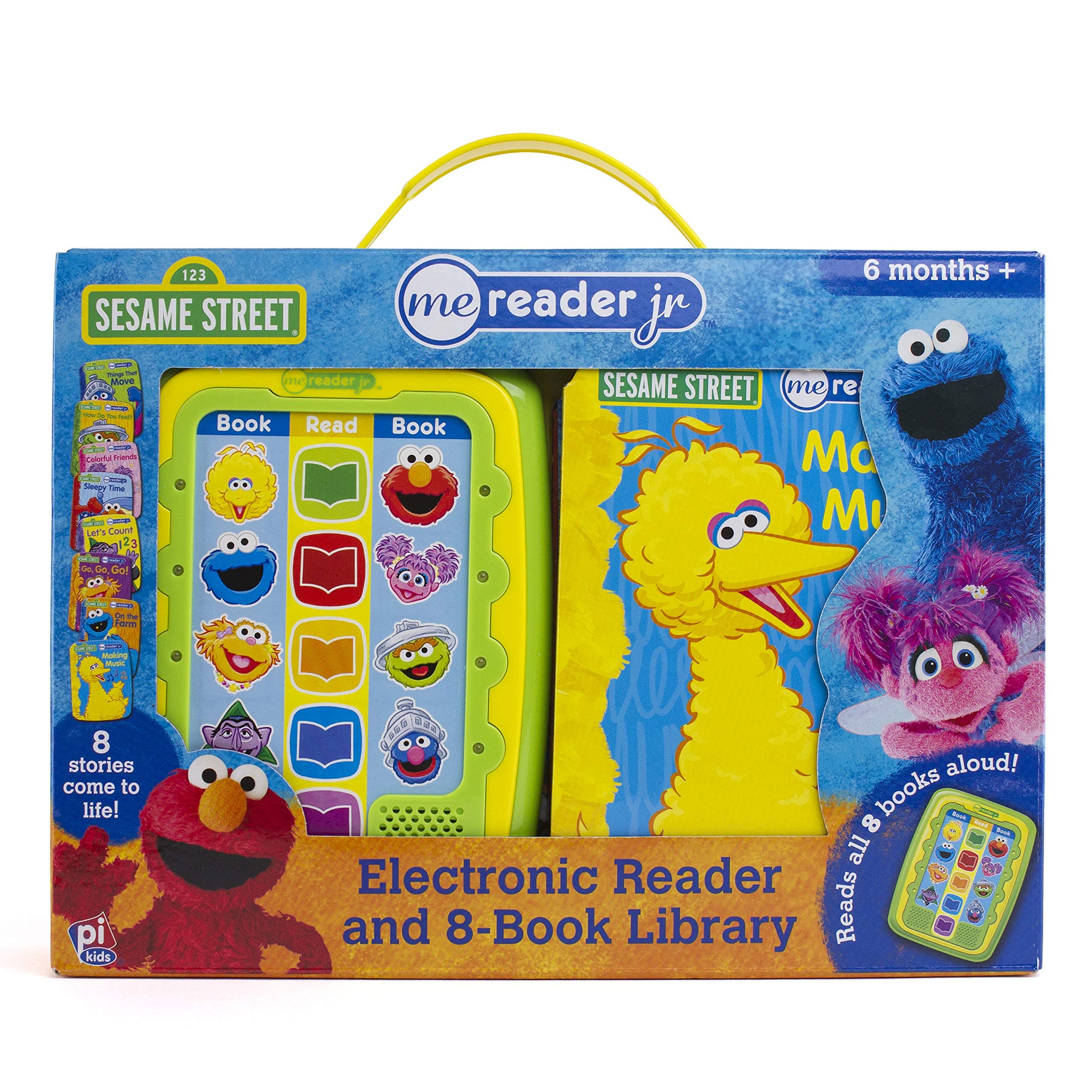 Sesame Street Me Reader Jr Electronic Reader and 8 Book Library - PI Kids Board book – Sound Book, August 14, 2018