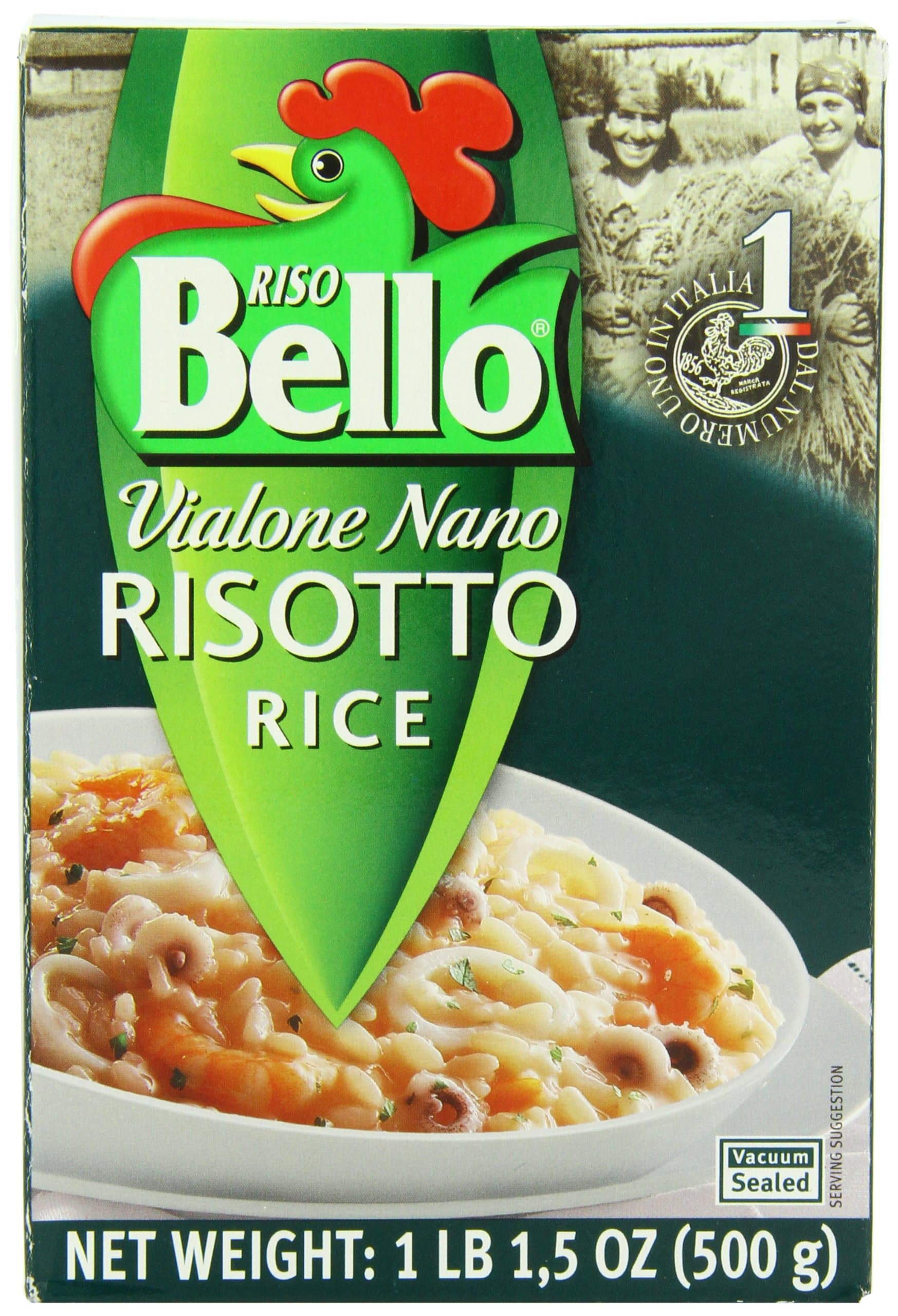 Riso Bello Vialone Nano Risotto Rice, 1 pound 1.5 oz Boxes (Pack of 6)