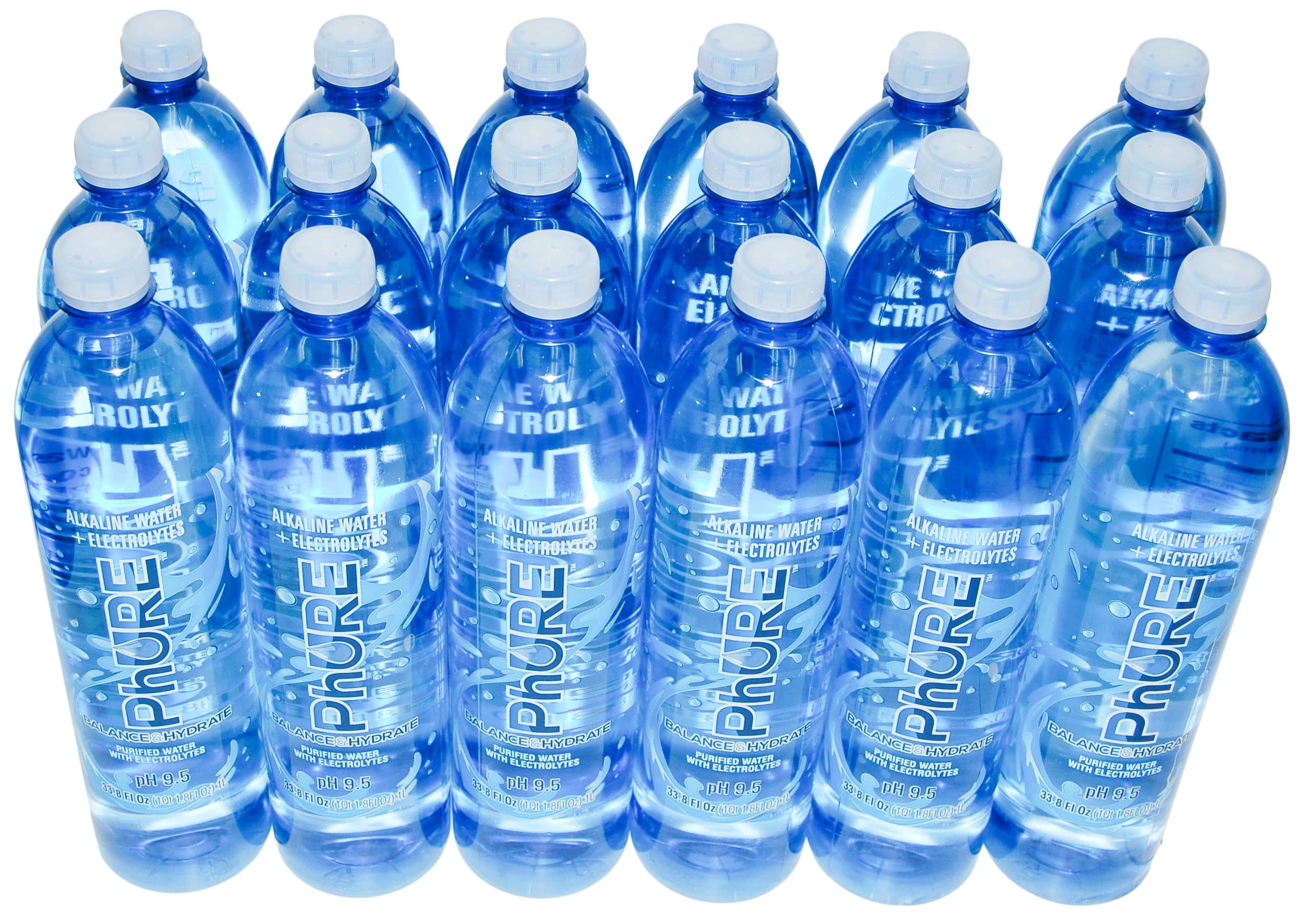 PhURE Alkaline Water, 33.80 Ounce, 18 Count