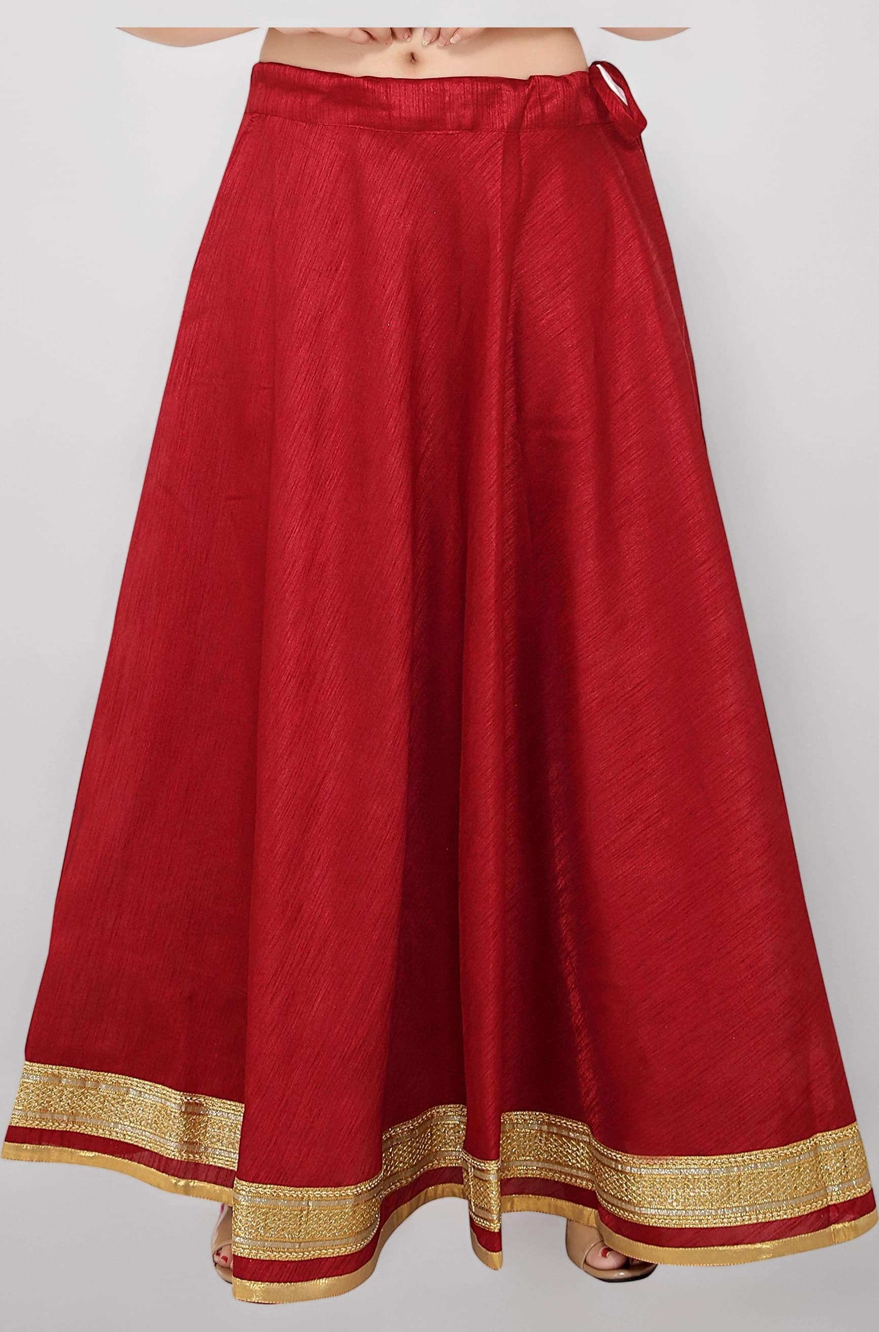 Studio Shringaar Women Polyester Lehenga Skirt