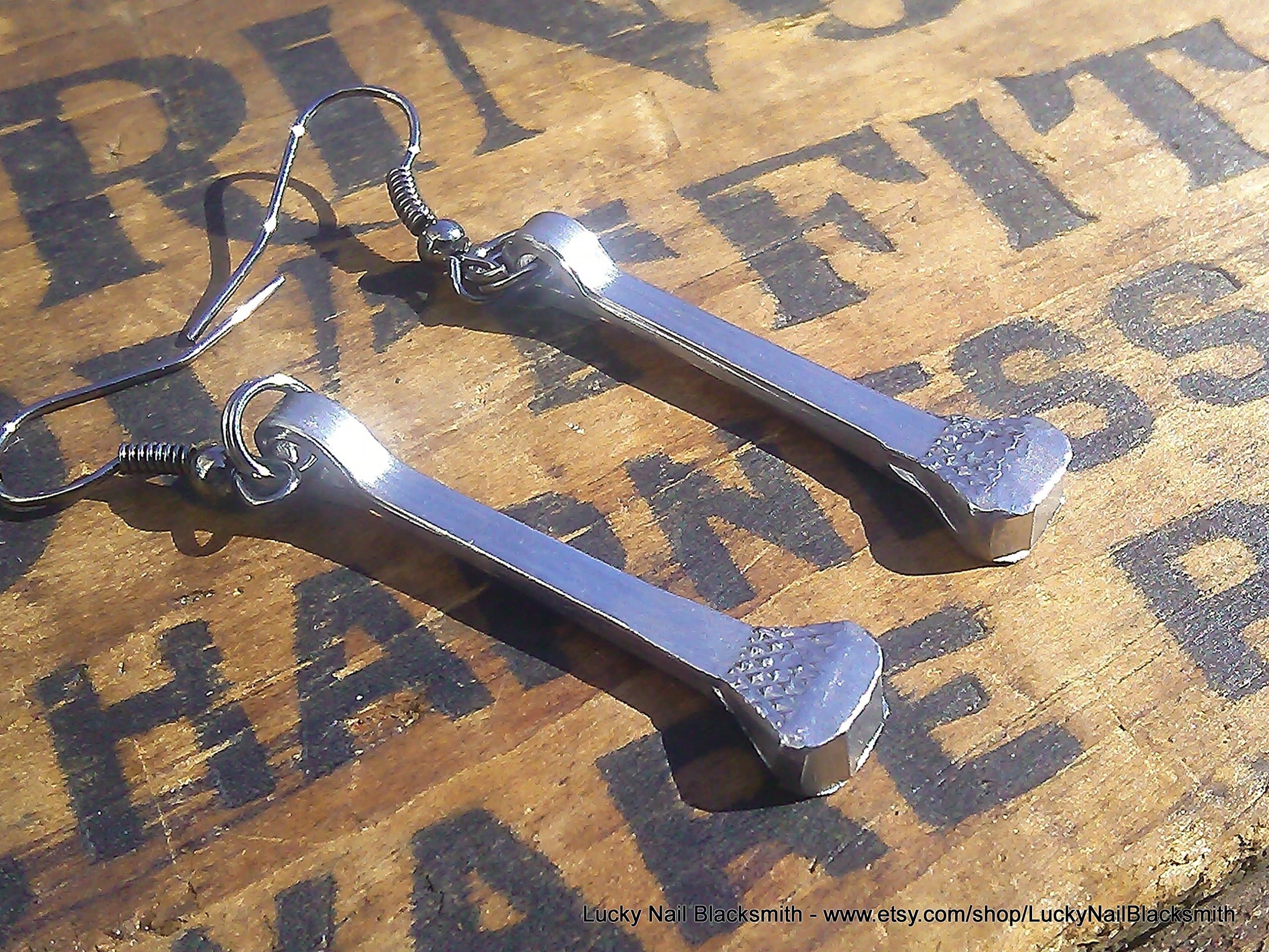 Horseshoe Nail Earrings - 1 pair